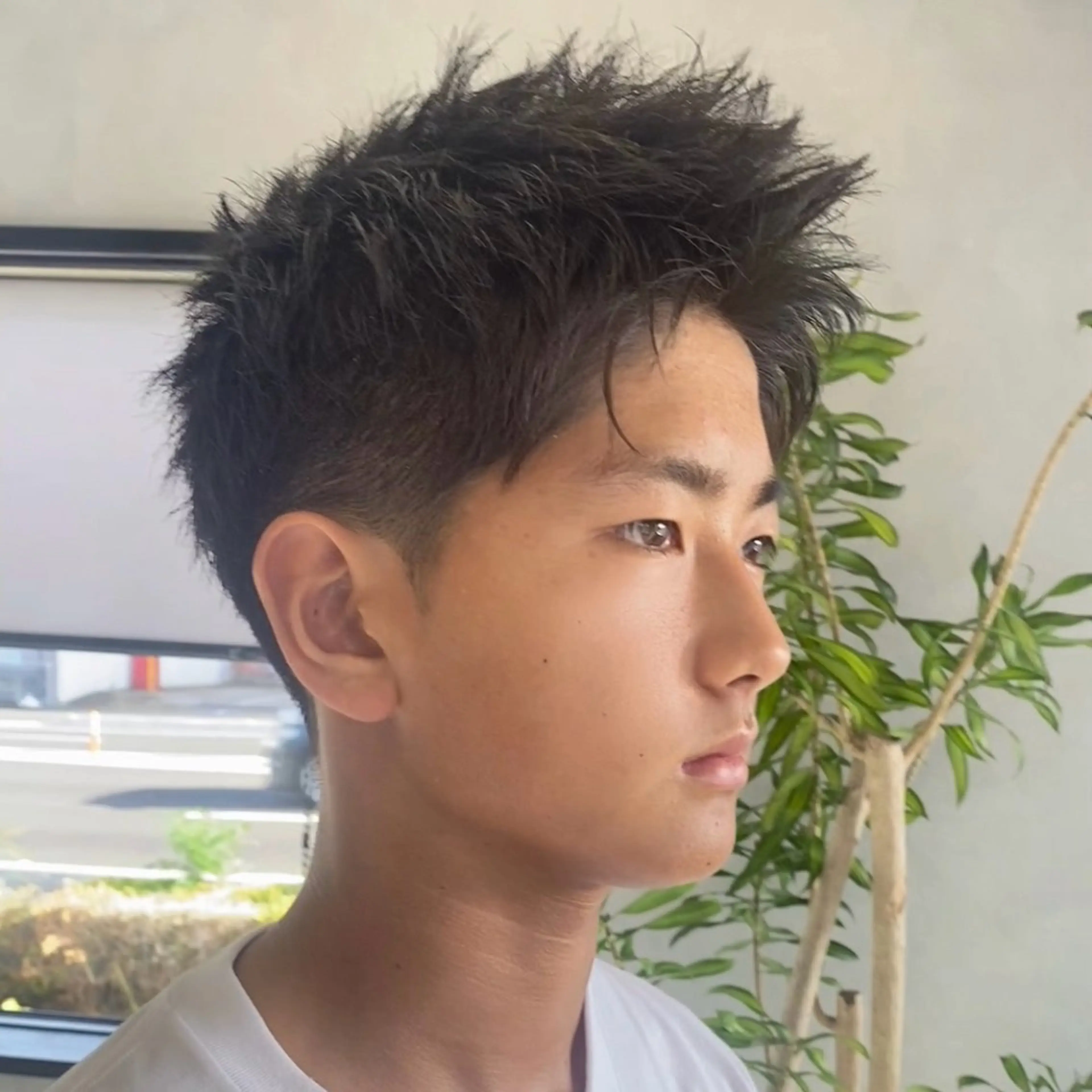 メンズ アップバング 大林　恵理 【Agu 屋島】のヘアスタイル