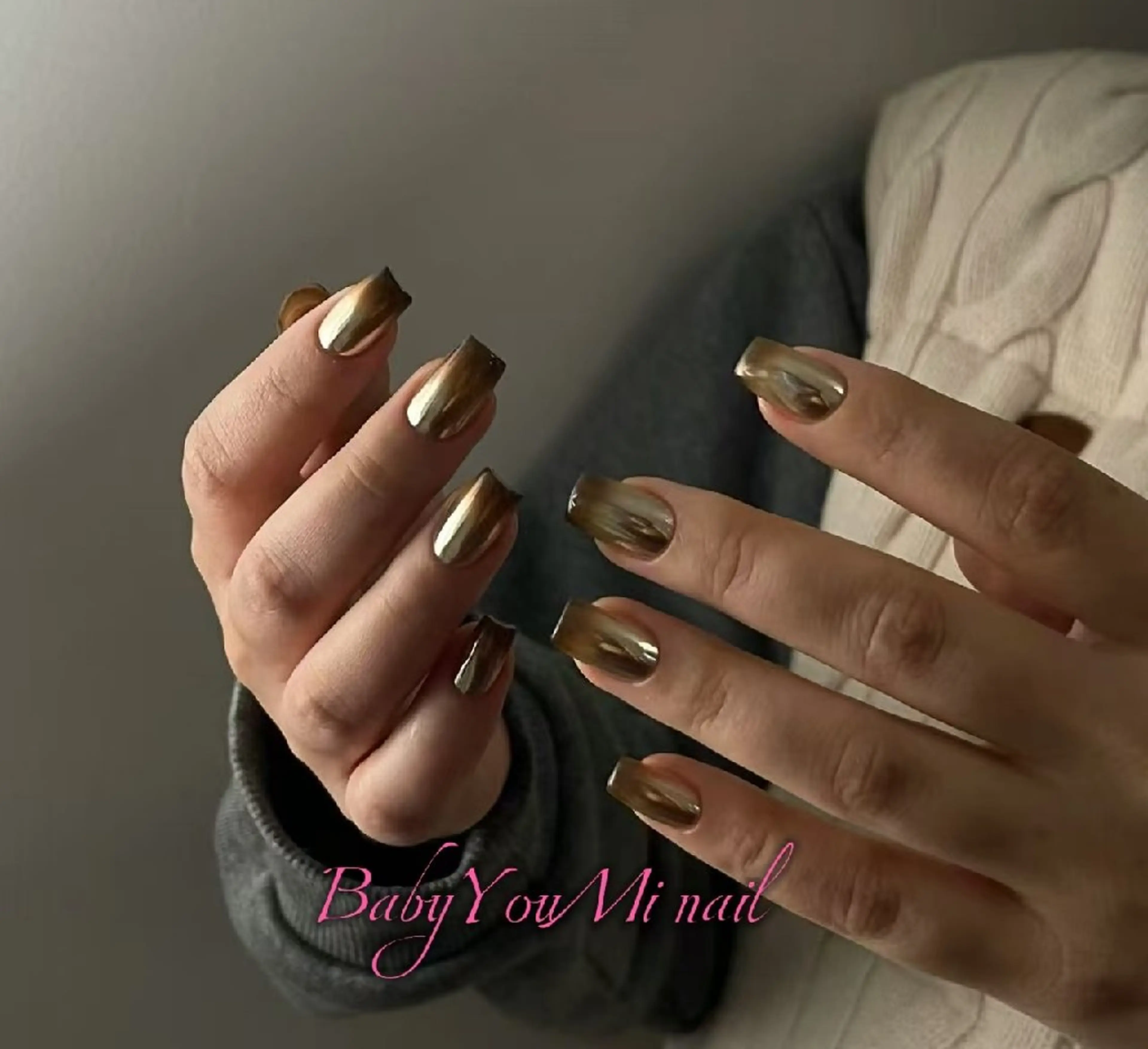 ネイル オーロラネイル フラワーネイル フットネイル フレンチネイル ジェルネイル ハンドネイル Oomiya 服部のネイルデザイン