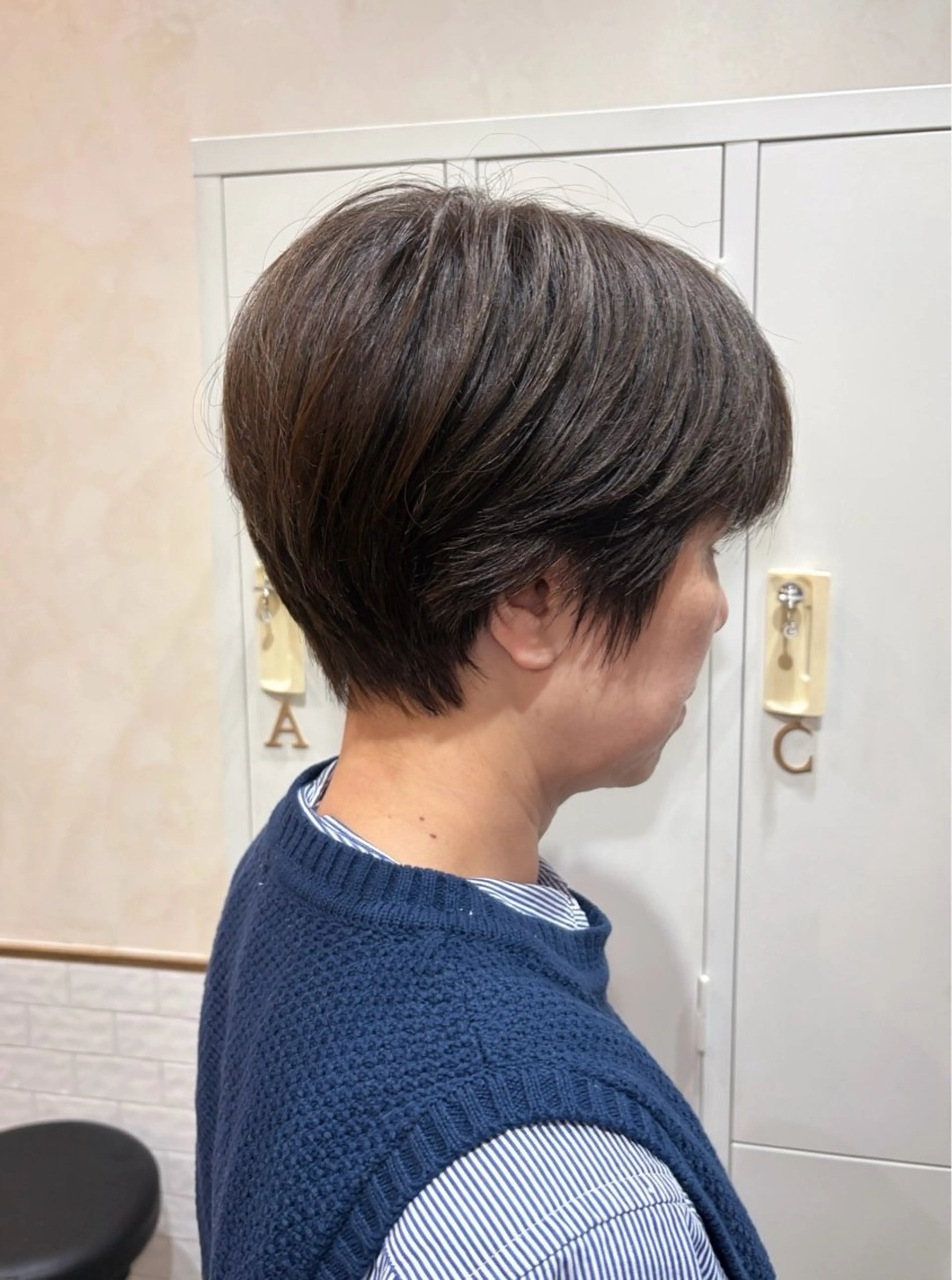 ショート ショートヘア トリートメント カット トリートメント ヘアセット ROMEO  京橋店 藤井 碧羽のヘアスタイル