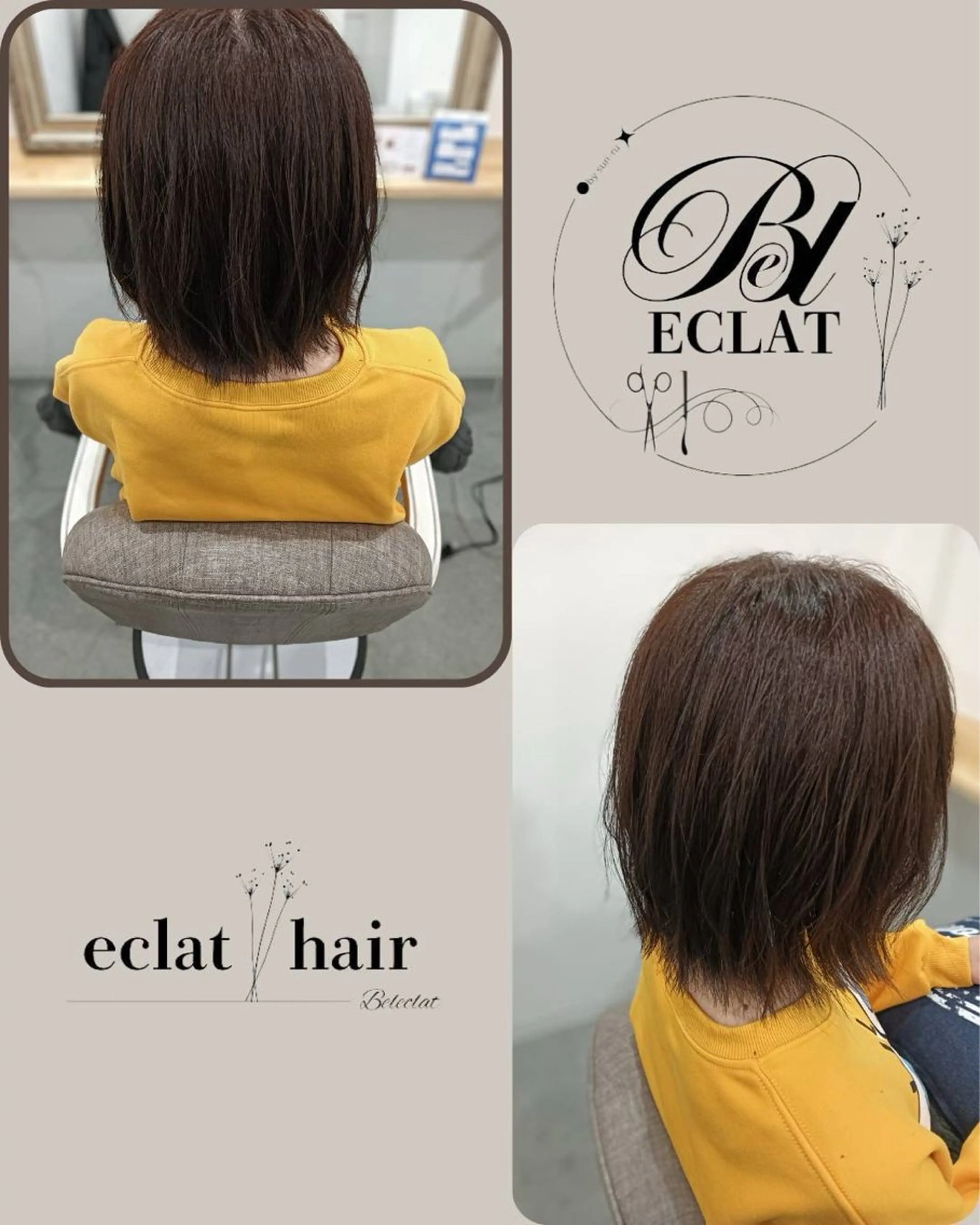 ショート カラー eclat hairのヘアスタイル