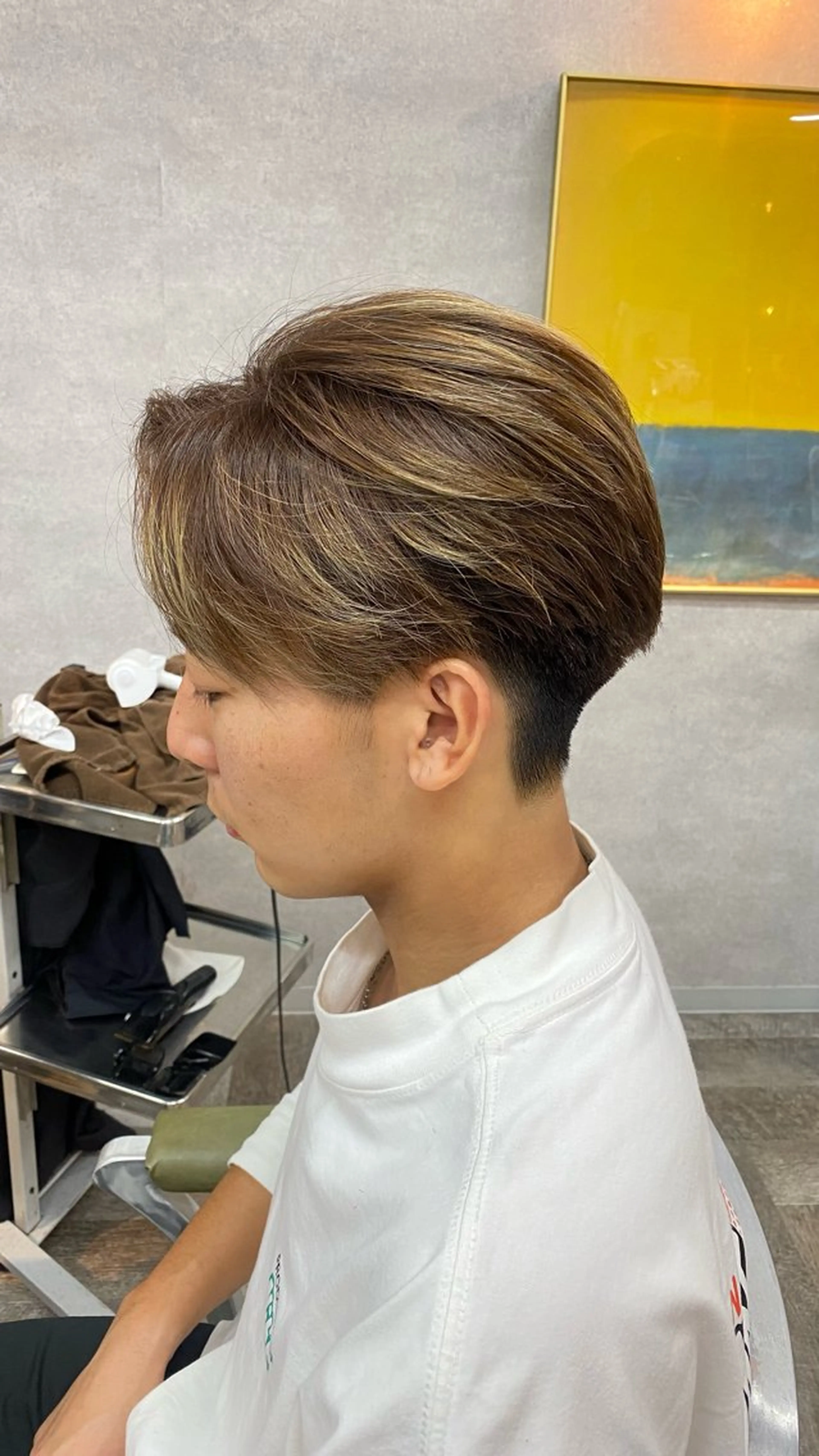 ショート カット 飯田 雷晟のヘアスタイル