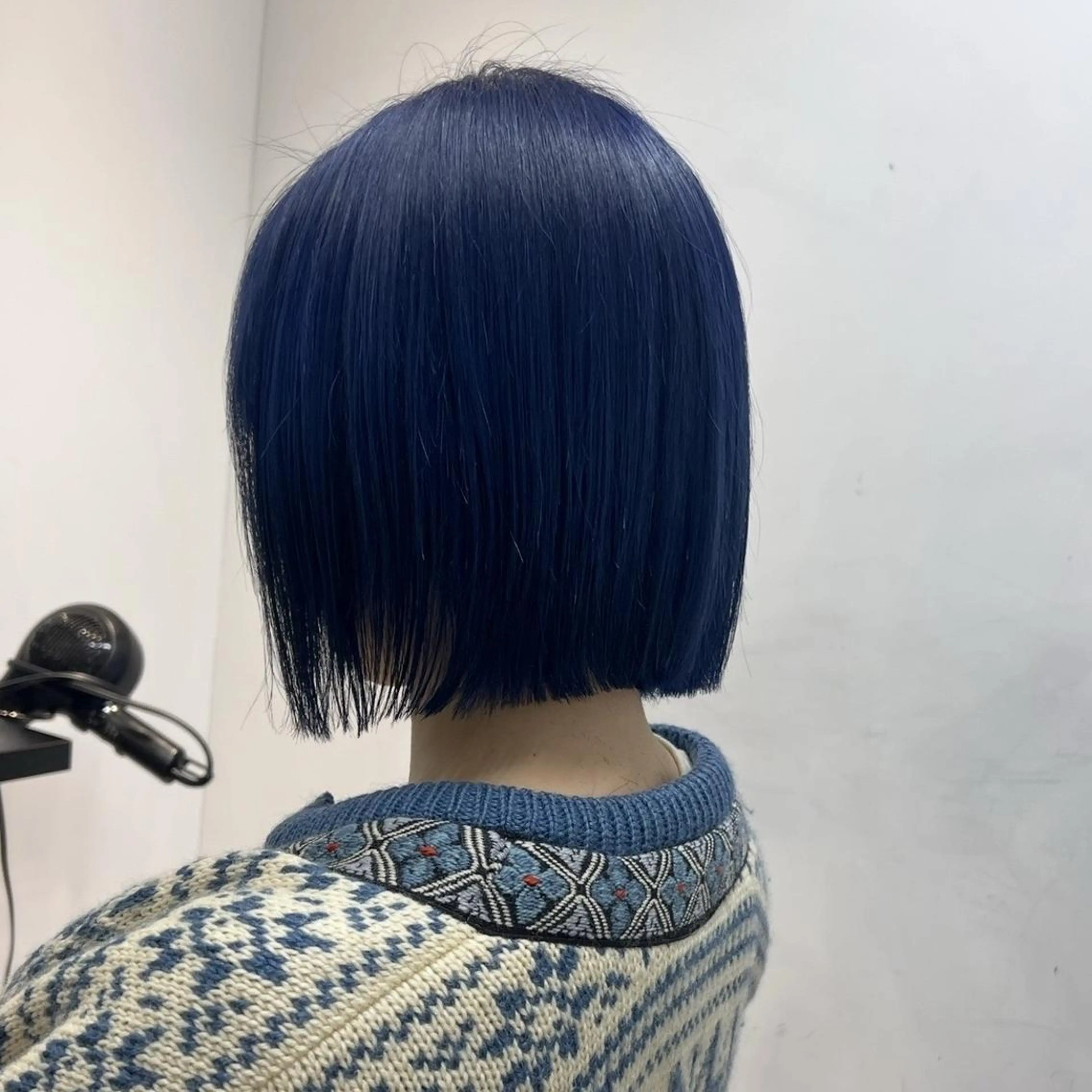 ミディアム カラー ブリーチ 透明感カラー ダブルカラー ネイビーカラー 【YUTO】確実に 髪を綺麗にするプロ。のヘアスタイル