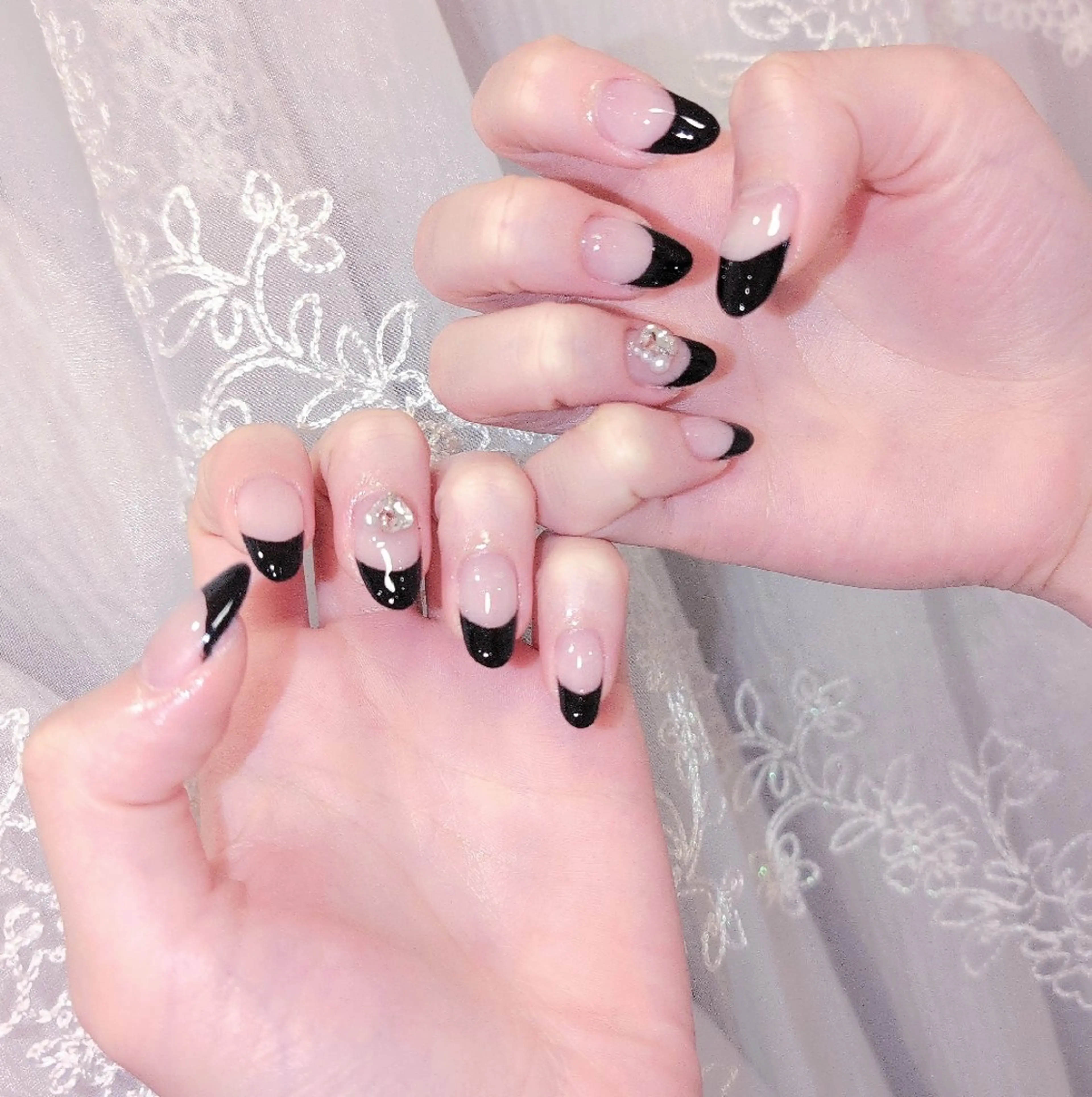 ネイル 長さ出し ジェルネイル 韓国ネイル マグネットネイル ニュアンスネイル ハンドネイル I LOVE ME NAIL.｡.:*♡のネイルデザイン