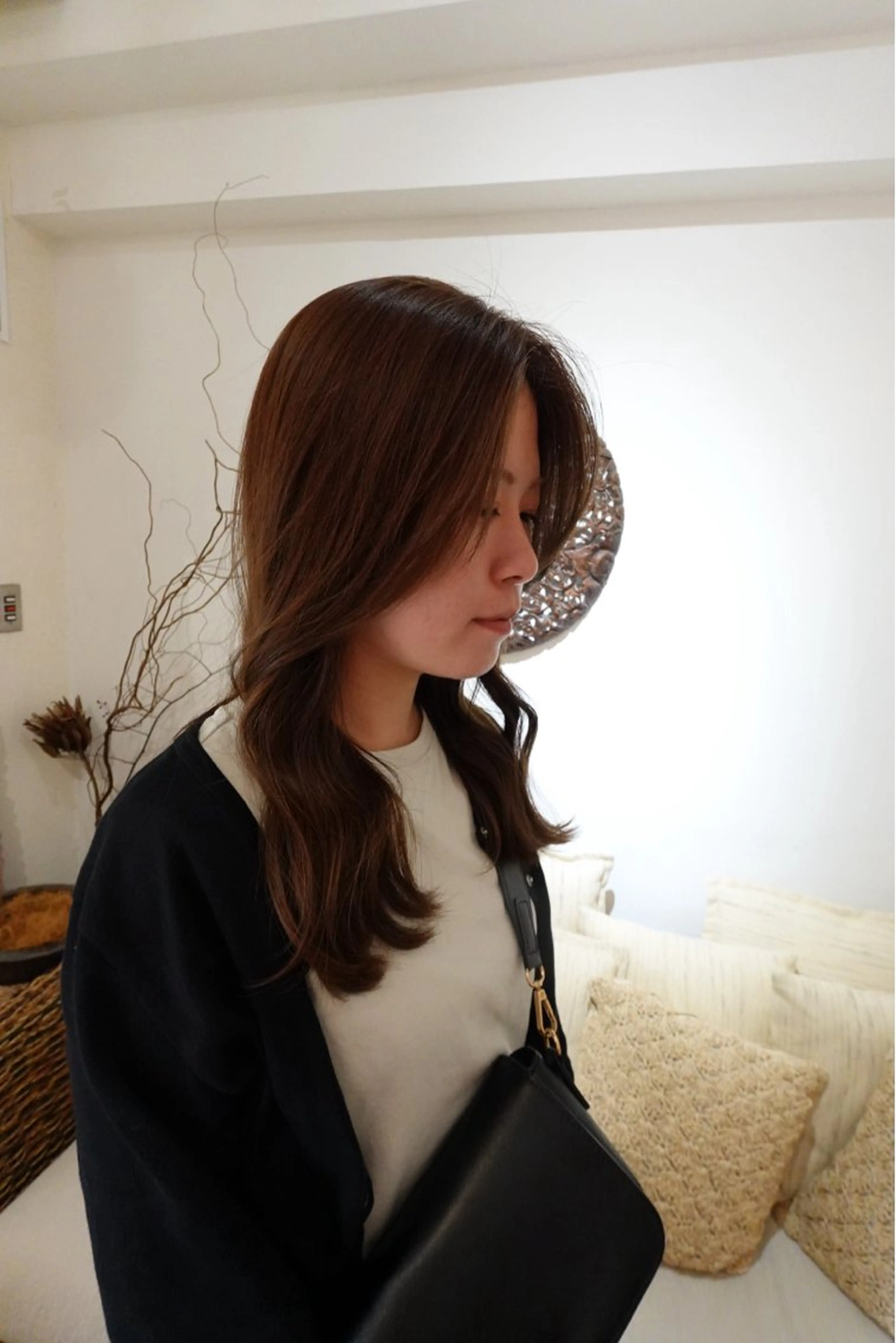 セミロング ヘアカラー トリートメント ヘッドスパ putri店長 和田鈴采のヘアスタイル