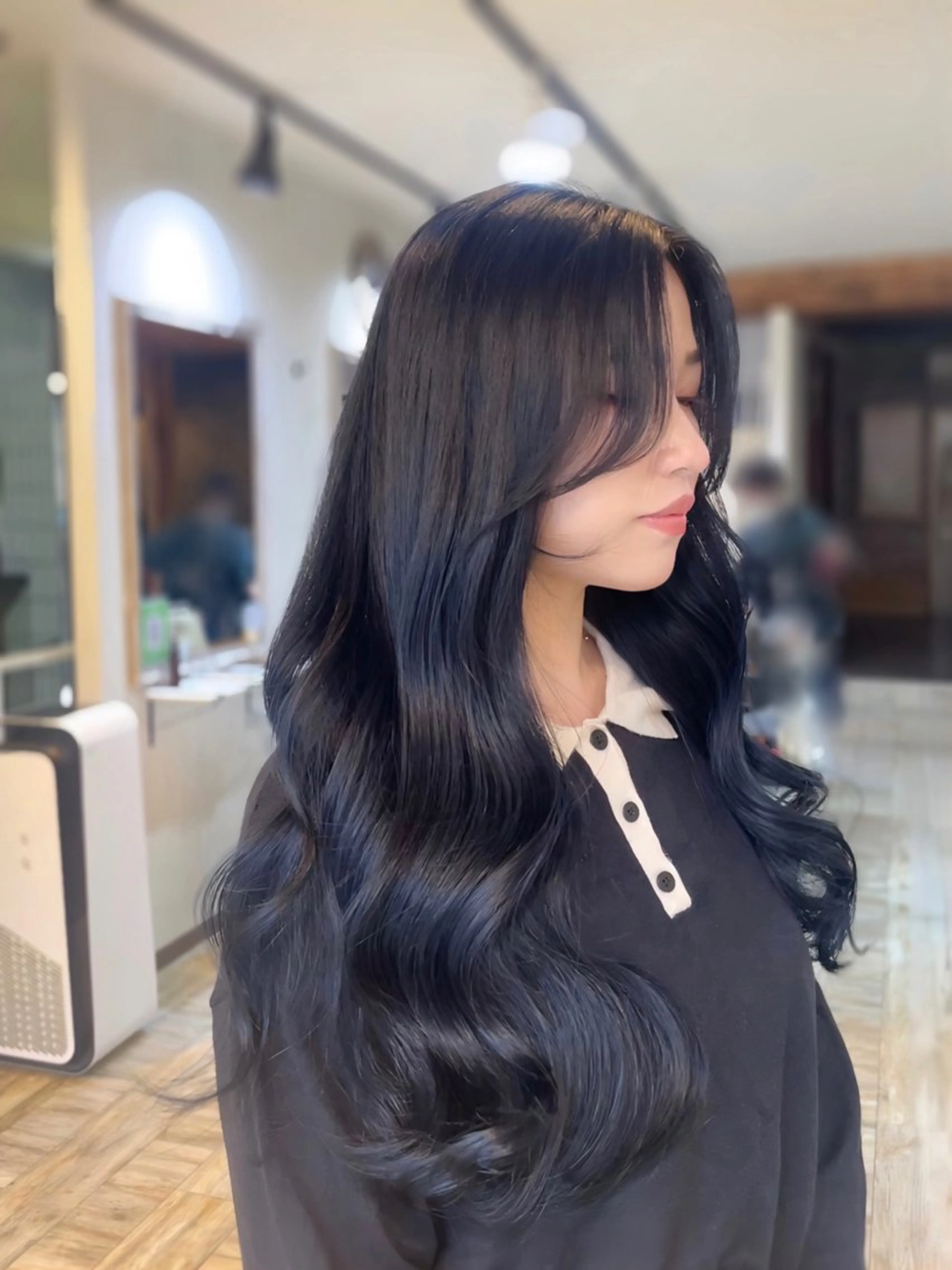 ロング カラー 髪質改善 韓国風ヘア トリートメント 雰囲気引き出す ✨大人レディのヘアスタイル