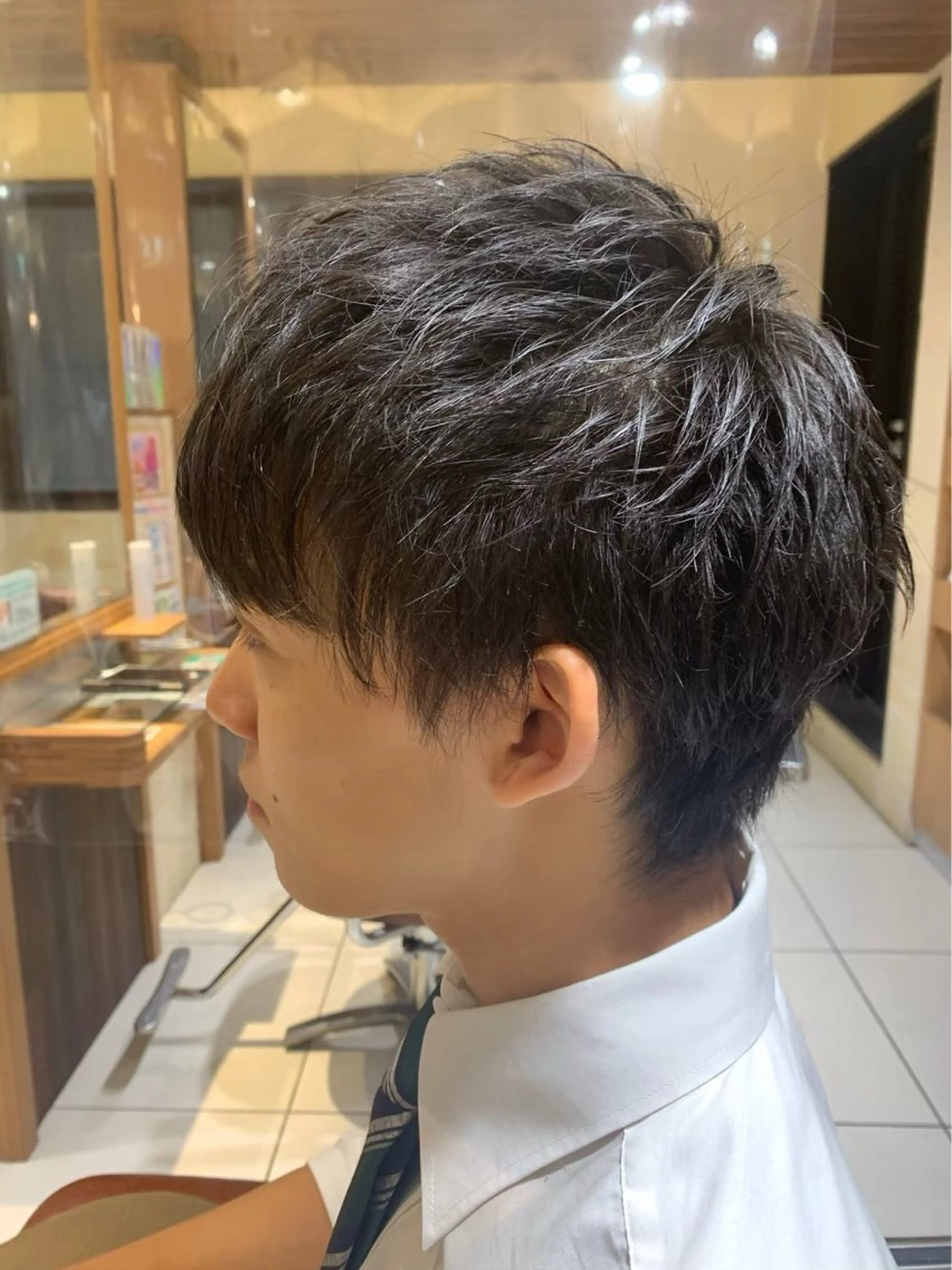 メンズ アイブロウ 刈り上げ 下まつげパーマモデル Mayuのヘアスタイル