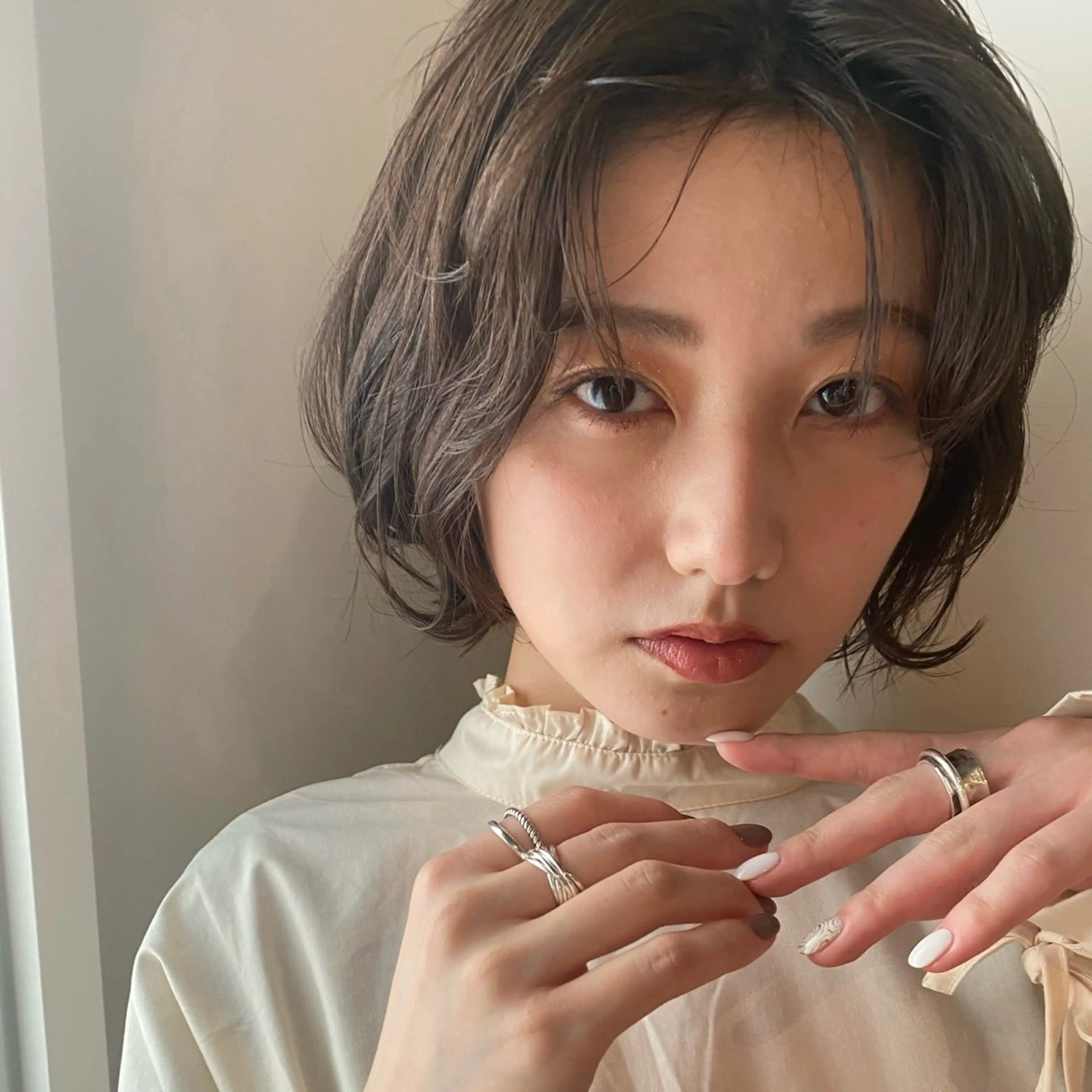 ショート カラー カラー/塚原里沙 川崎のヘアスタイル