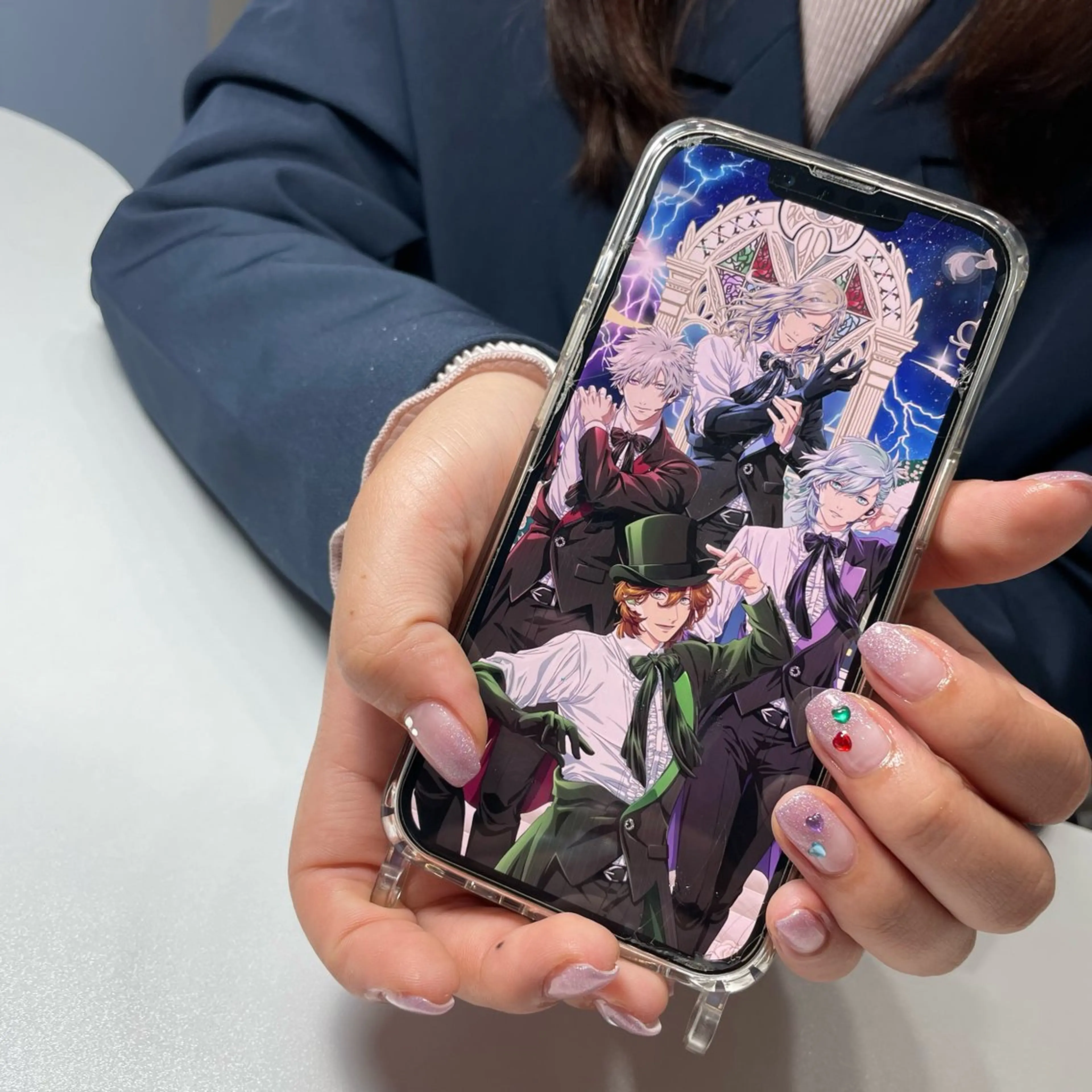 ネイル ブルー チークネイル フラッシュネイル フットネイル ジェルネイル Sugar. ひかり໒꒱˚.*のネイルデザイン