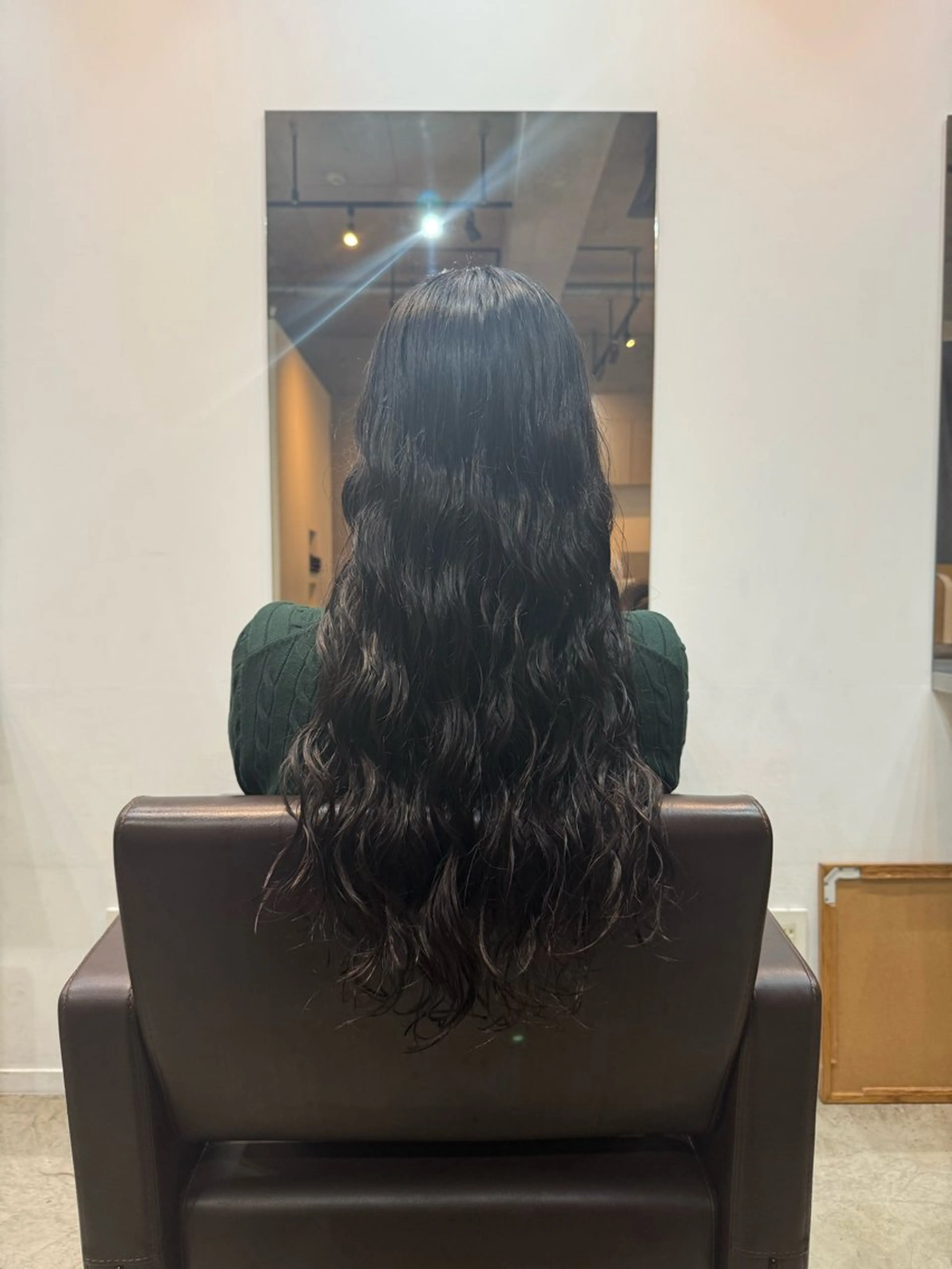 セミロング デジタルパーマ/ ウェーブパーマ/神野のヘアスタイル