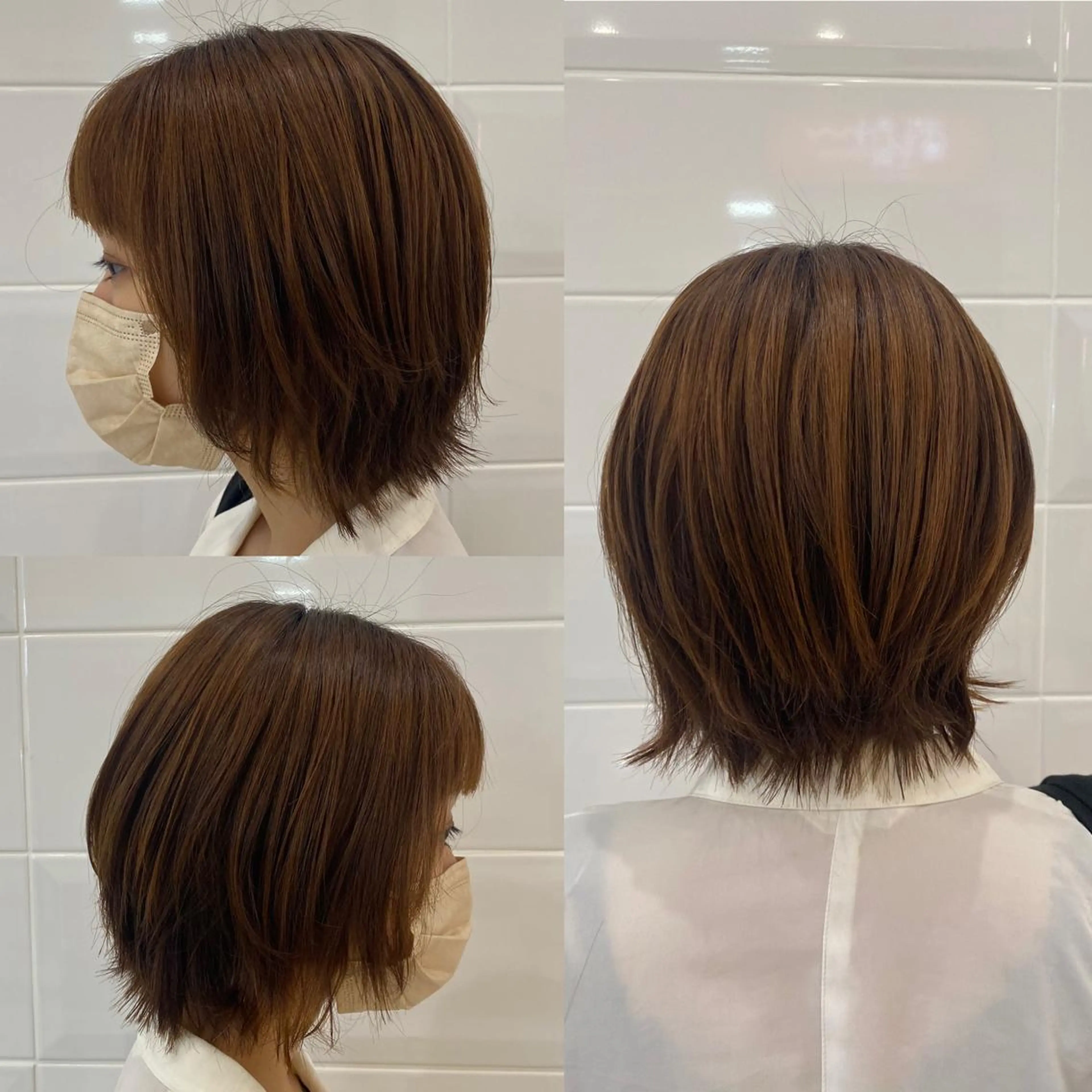 ショート ボブ レイヤーカット 竹内 美貴のヘアスタイル