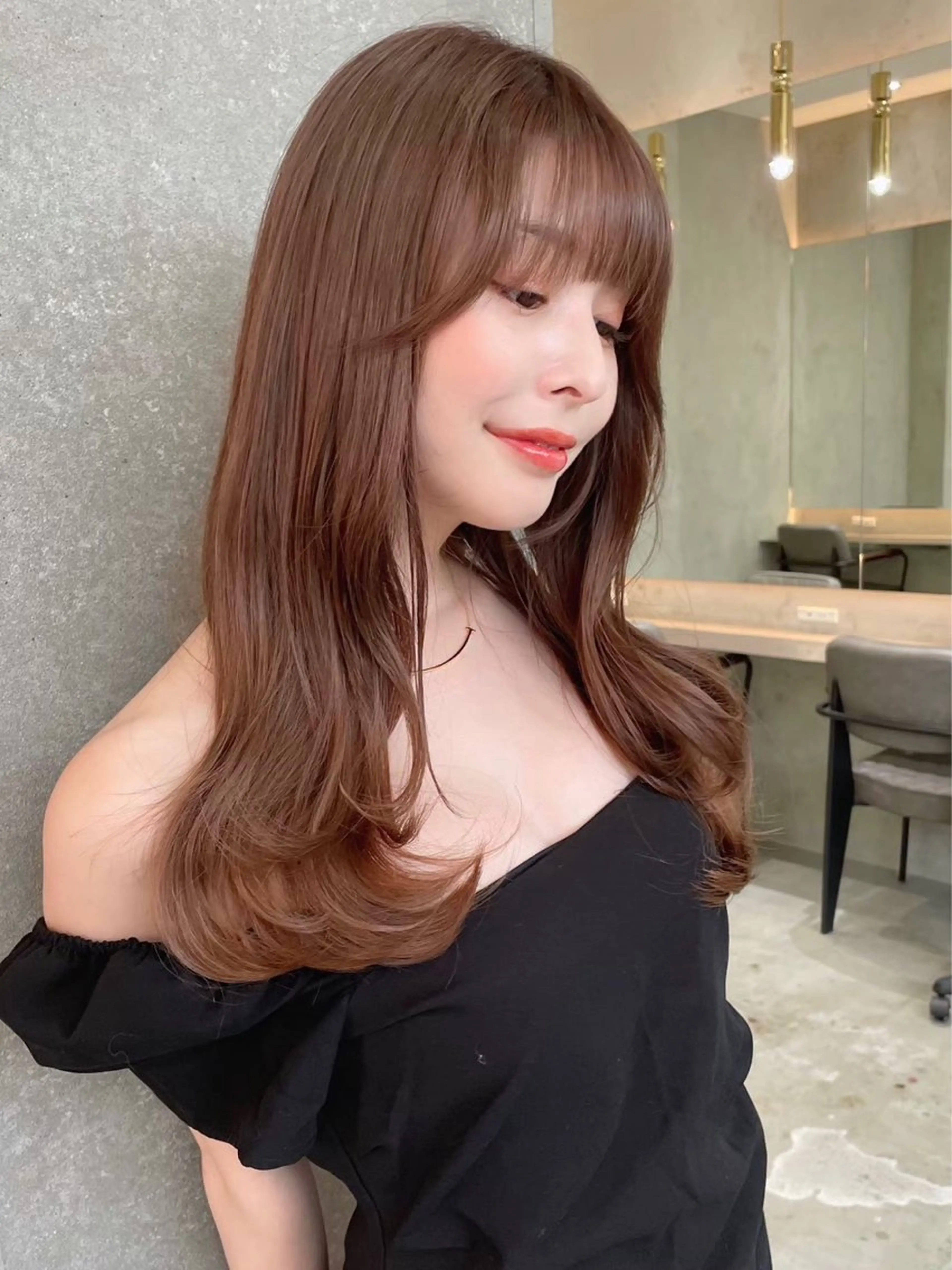 【✨スタンダード✨】カット+全体カラー+集中補修ナノスチームトリートメント🌈の写真