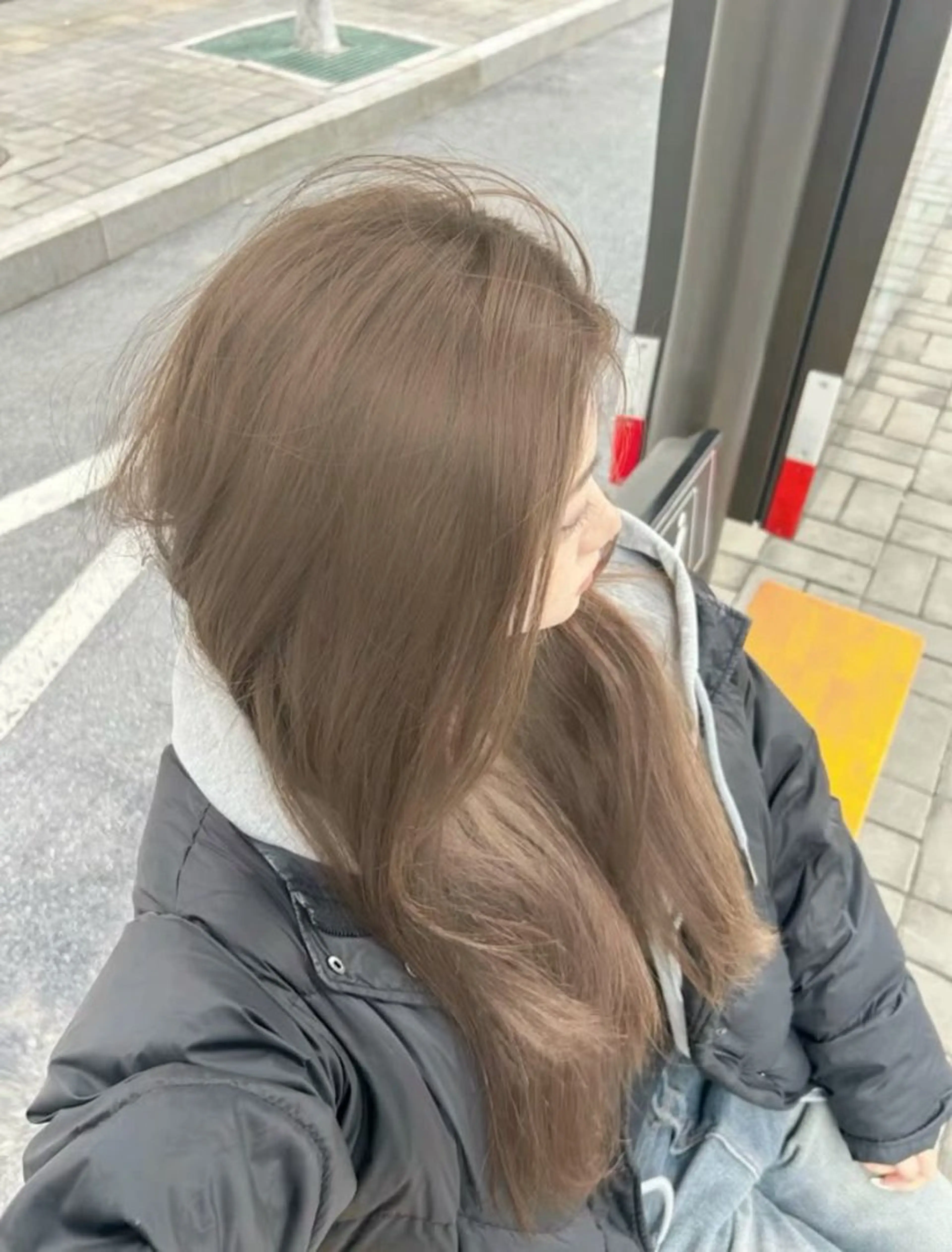 🩰平日限定クーポン 🩰ブリーチなしで出来る透け感カラー➕くびれ巻きお仕上げ🩰の写真