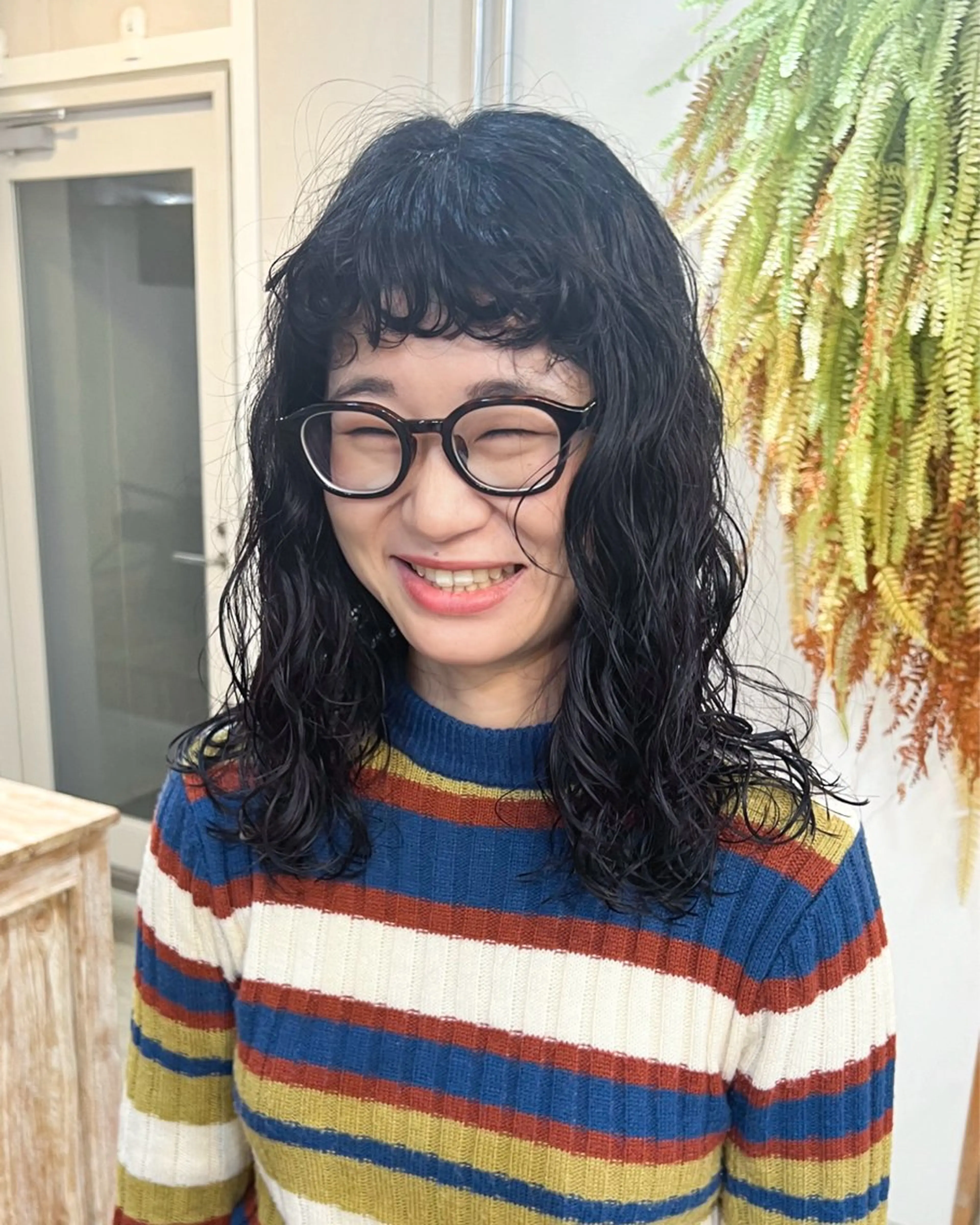 セミロング パーマ エトウリクシ パーマ美容師のヘアスタイル