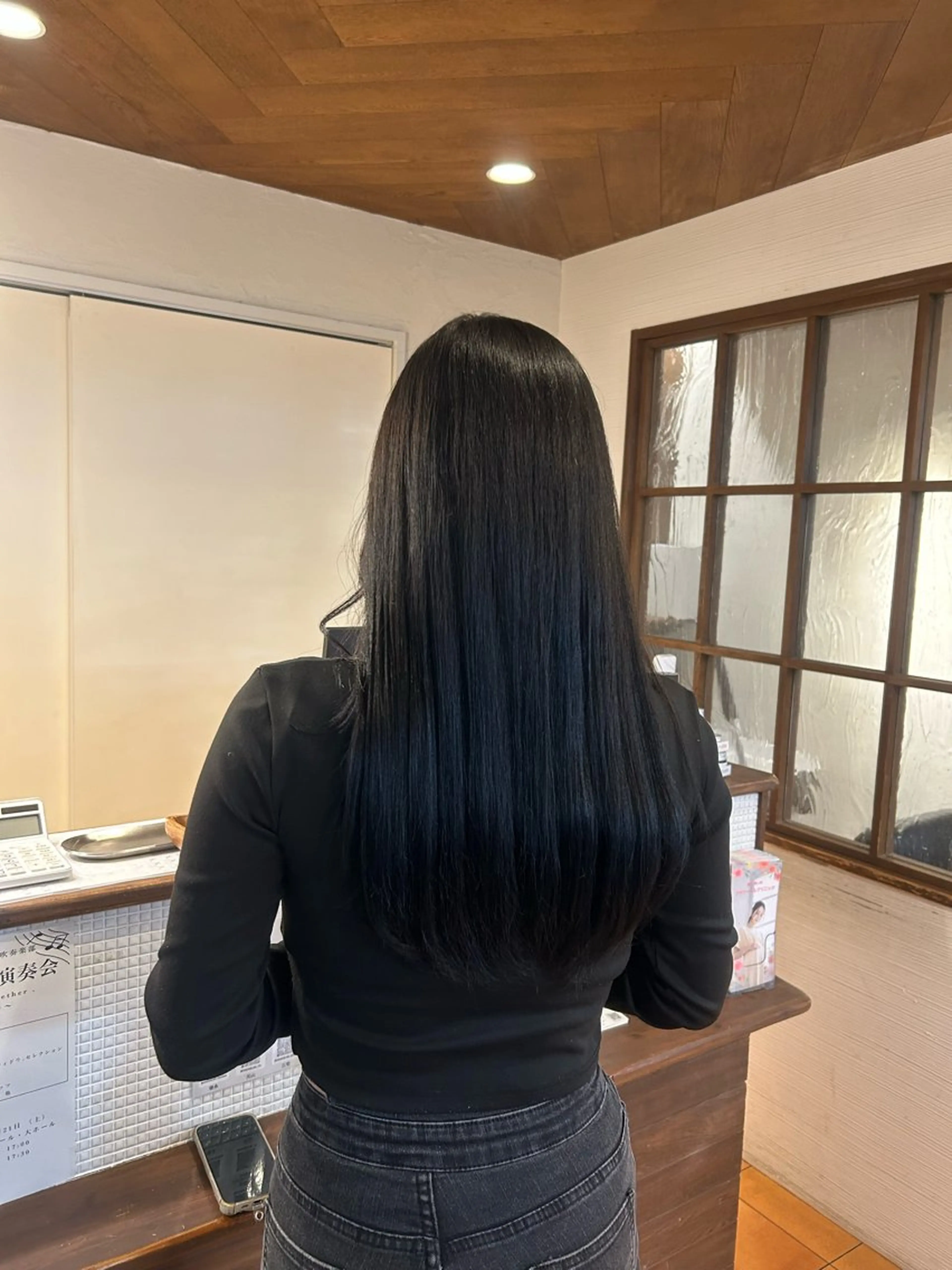 ロング カラー 学生 カット ヘアカラー 徳永　髪質改善 縮毛矯正のヘアスタイル