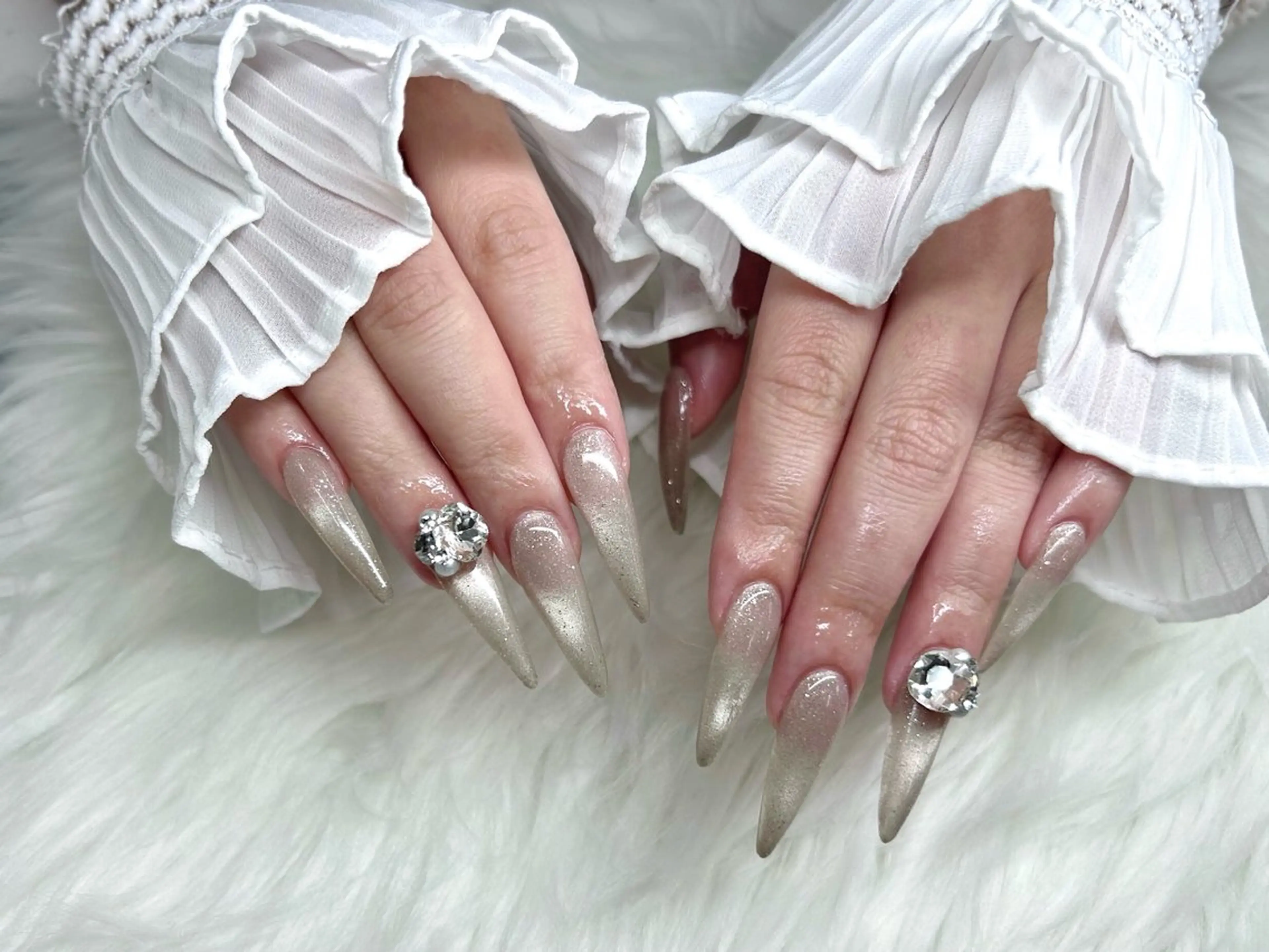 ネイル スカルプネイル 加藤 楓子のネイルデザイン