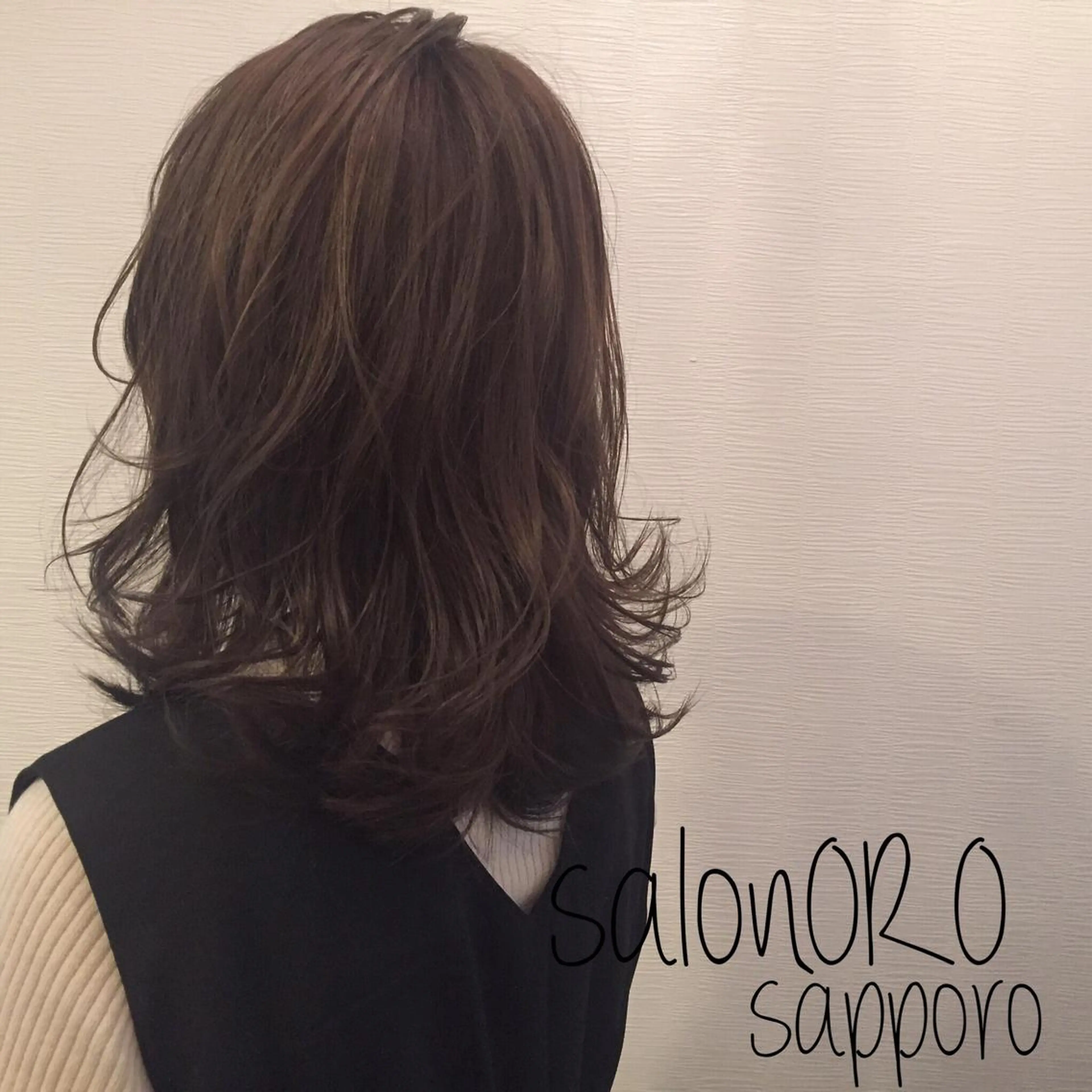 ミディアム カラー ブリーチ 透明感カラー ハイライトカラー イルミナカラー ブリーチなしカラー カット ヘアカラー トリートメント toiro by lien hair atelier所属・池田 真由美のヘアスタイル