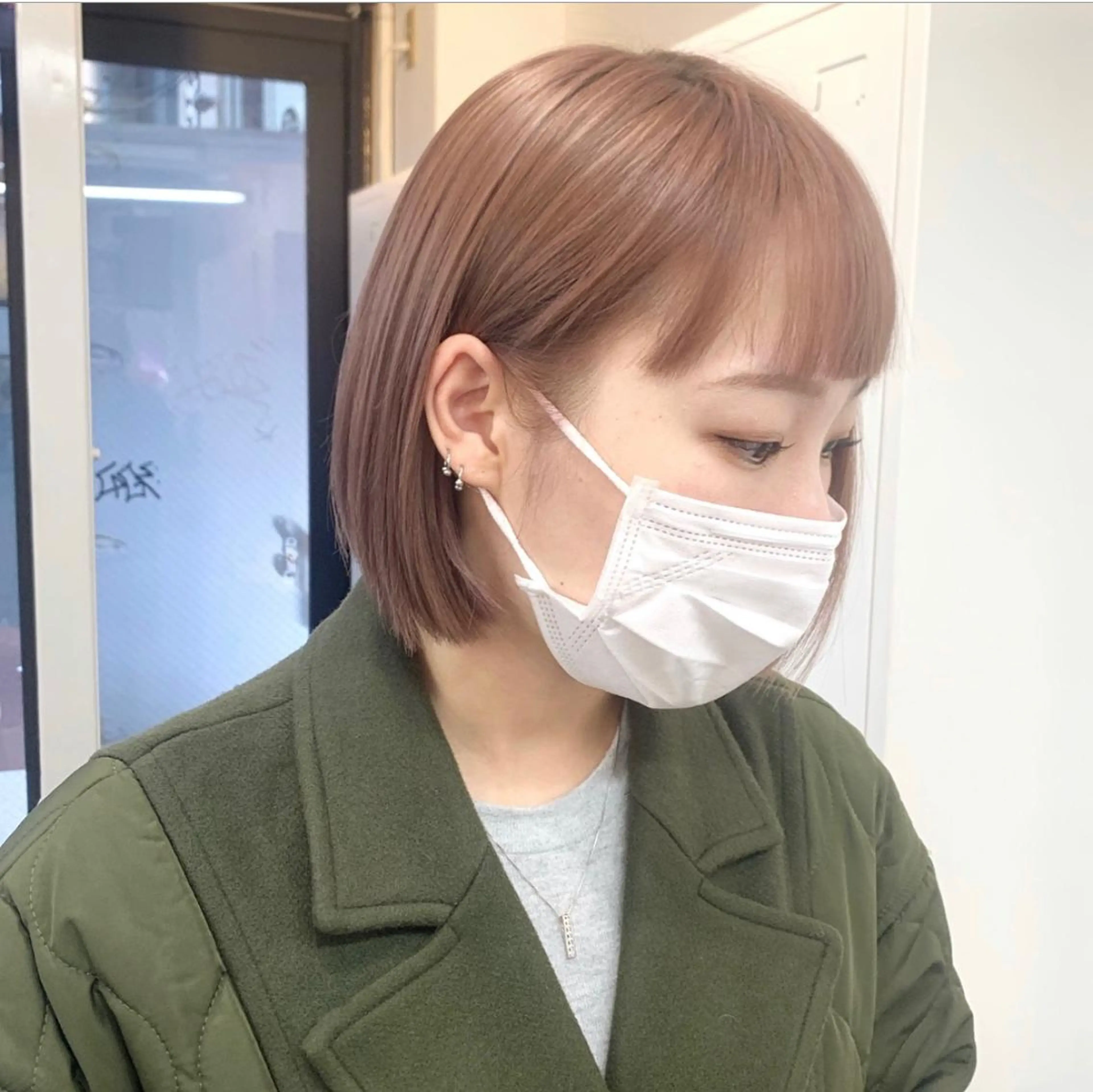 ショート カラー ヘアアレンジ ハイトーン/美髪矯正 🍃大江拓実のヘアスタイル