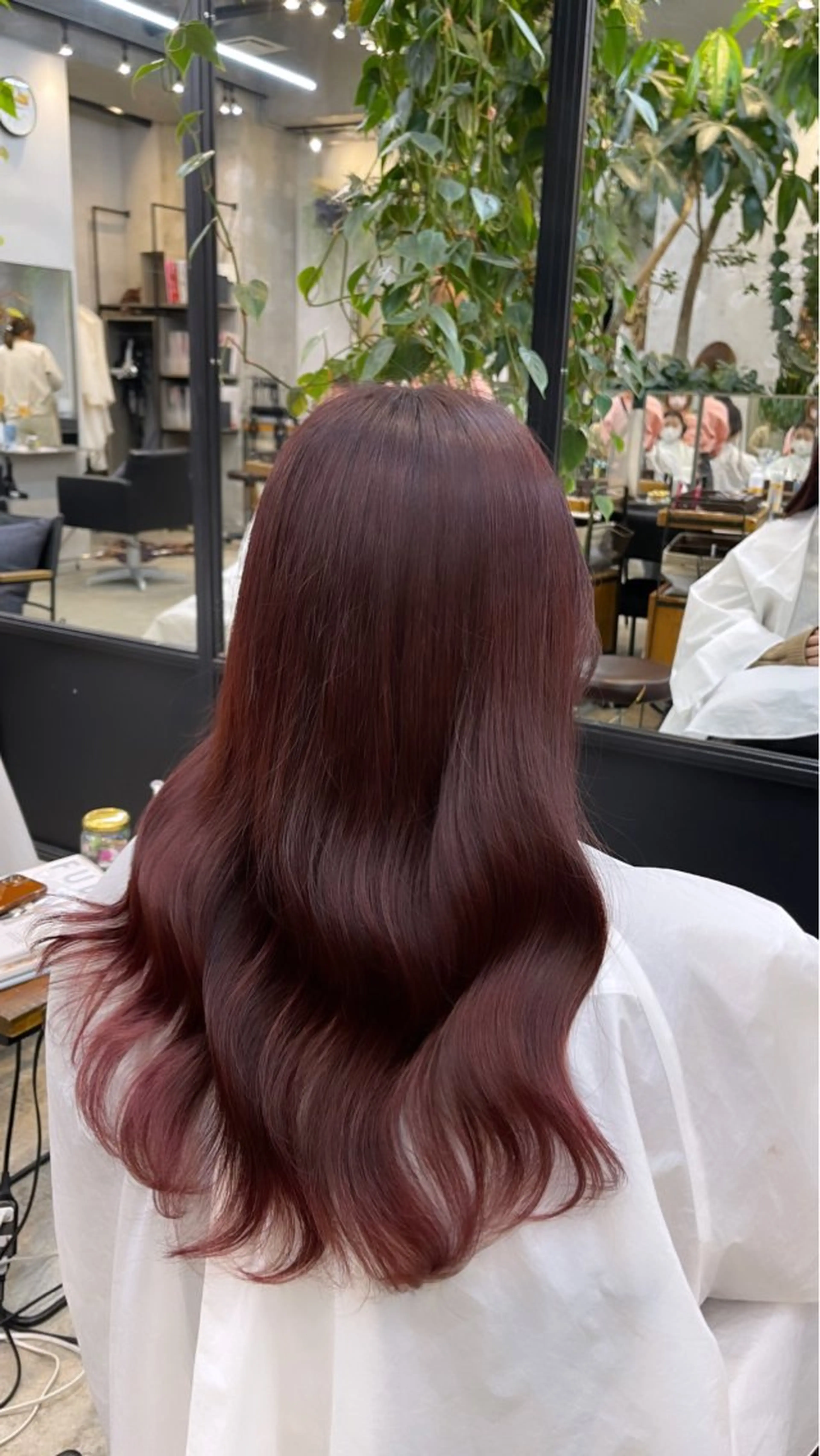 ロング カラー カシス ピンクカラー レイヤーカット🫧 🎀Tomoka🎀のヘアスタイル