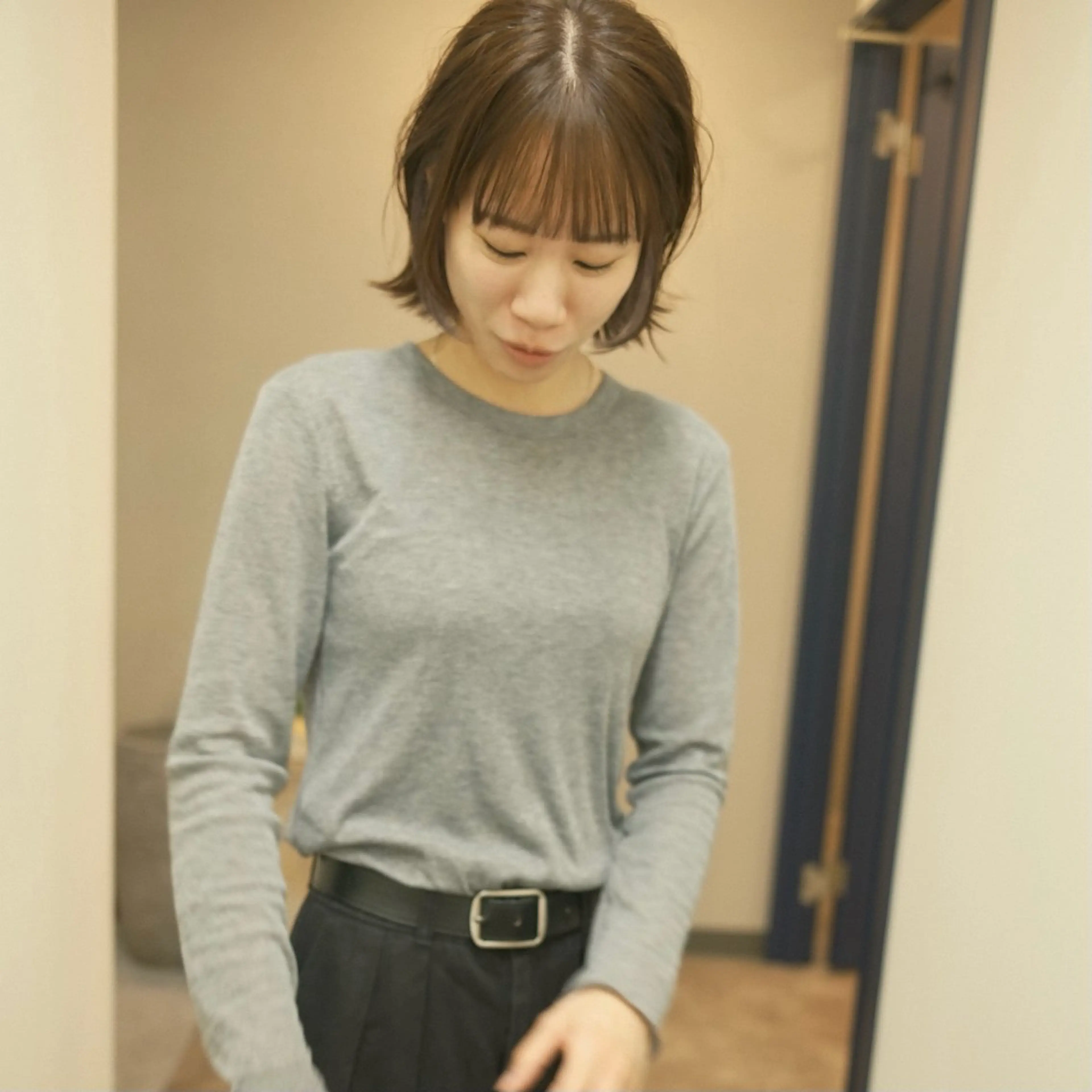 ミディアム カラー ヘアカラー パーマ/透明感カラー 元町🌱takutoのヘアスタイル