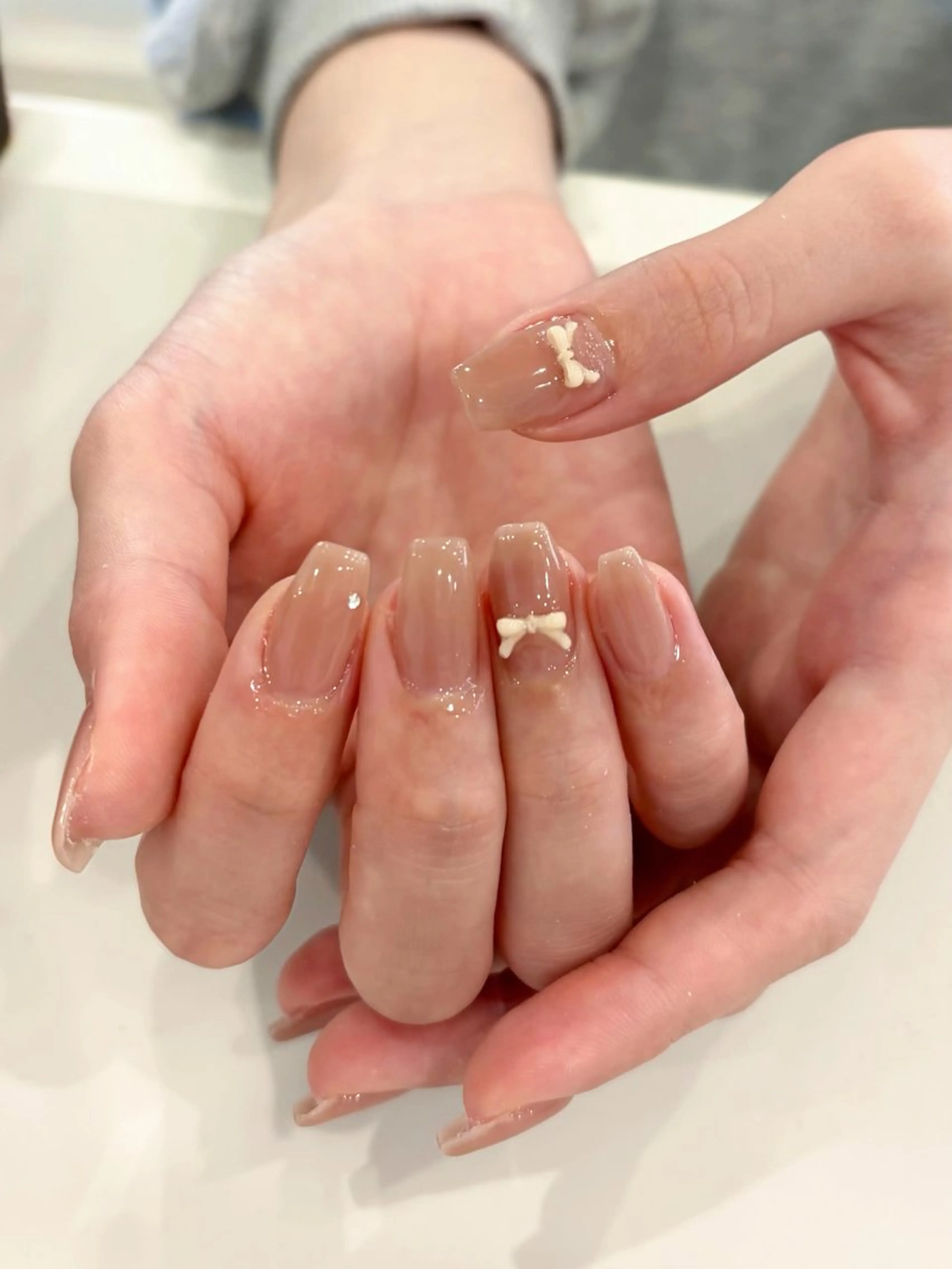 ネイル ブラウン ハンドネイル 岡崎 佑香のネイルデザイン