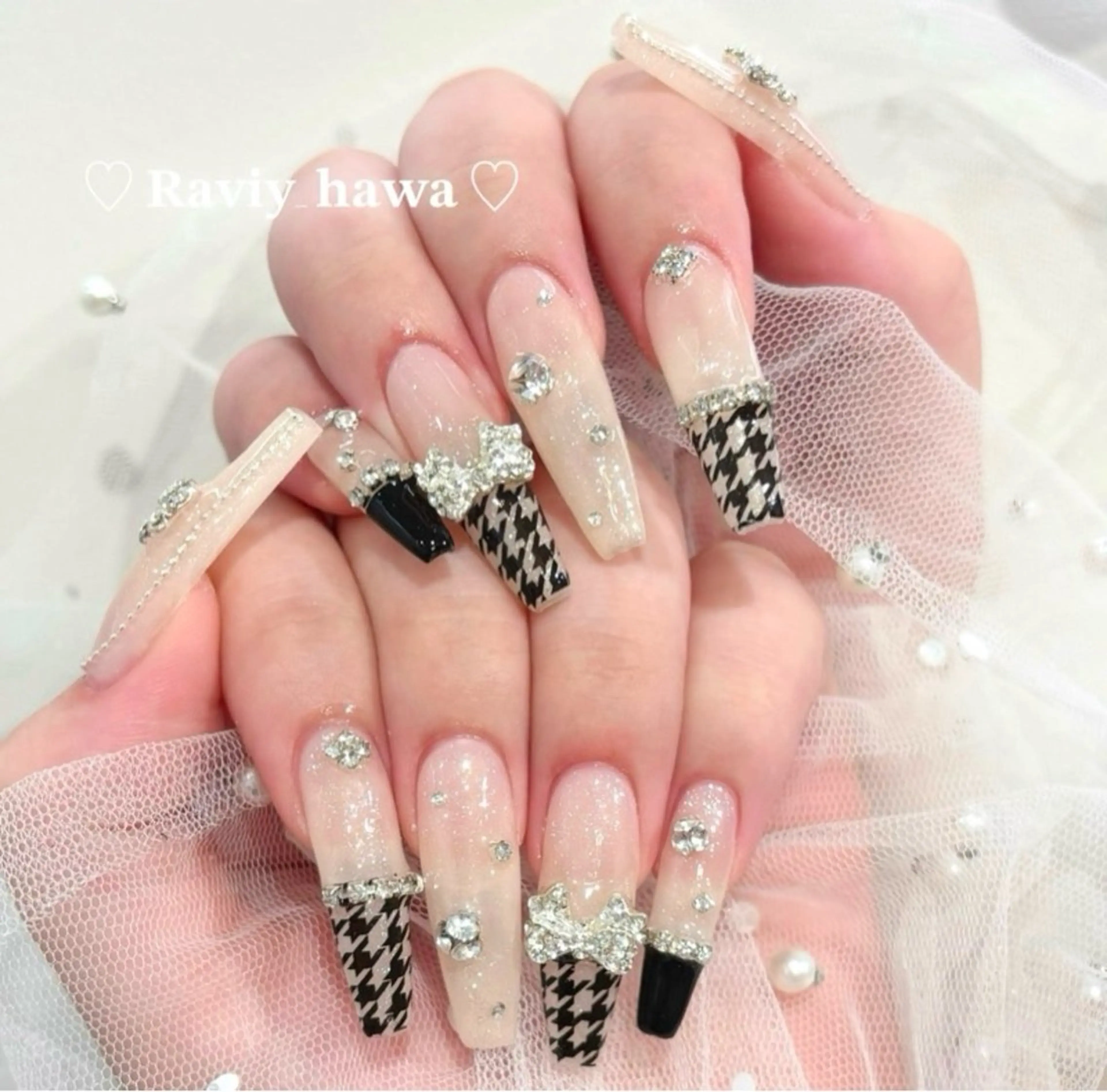 ネイル 長さ出し グラデーション キラキラネイル マグネットネイル ミラーネイル Lee Nails チップ長さだし専門店のネイルデザイン