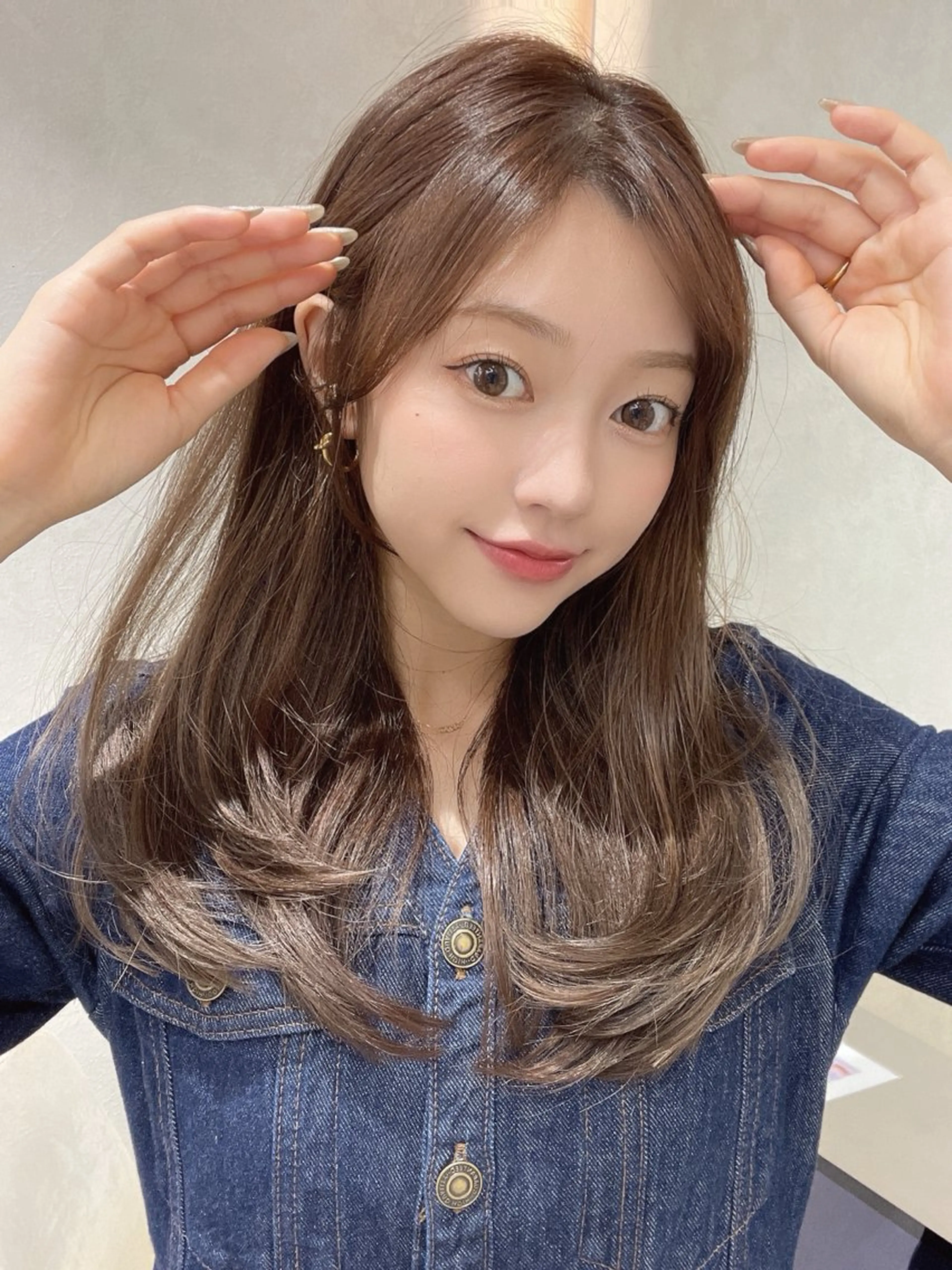 カラー ブリーチ ダブルカラー ブリーチなしカラー けいし🐬ボブ 美髪縮毛矯正のヘアスタイル