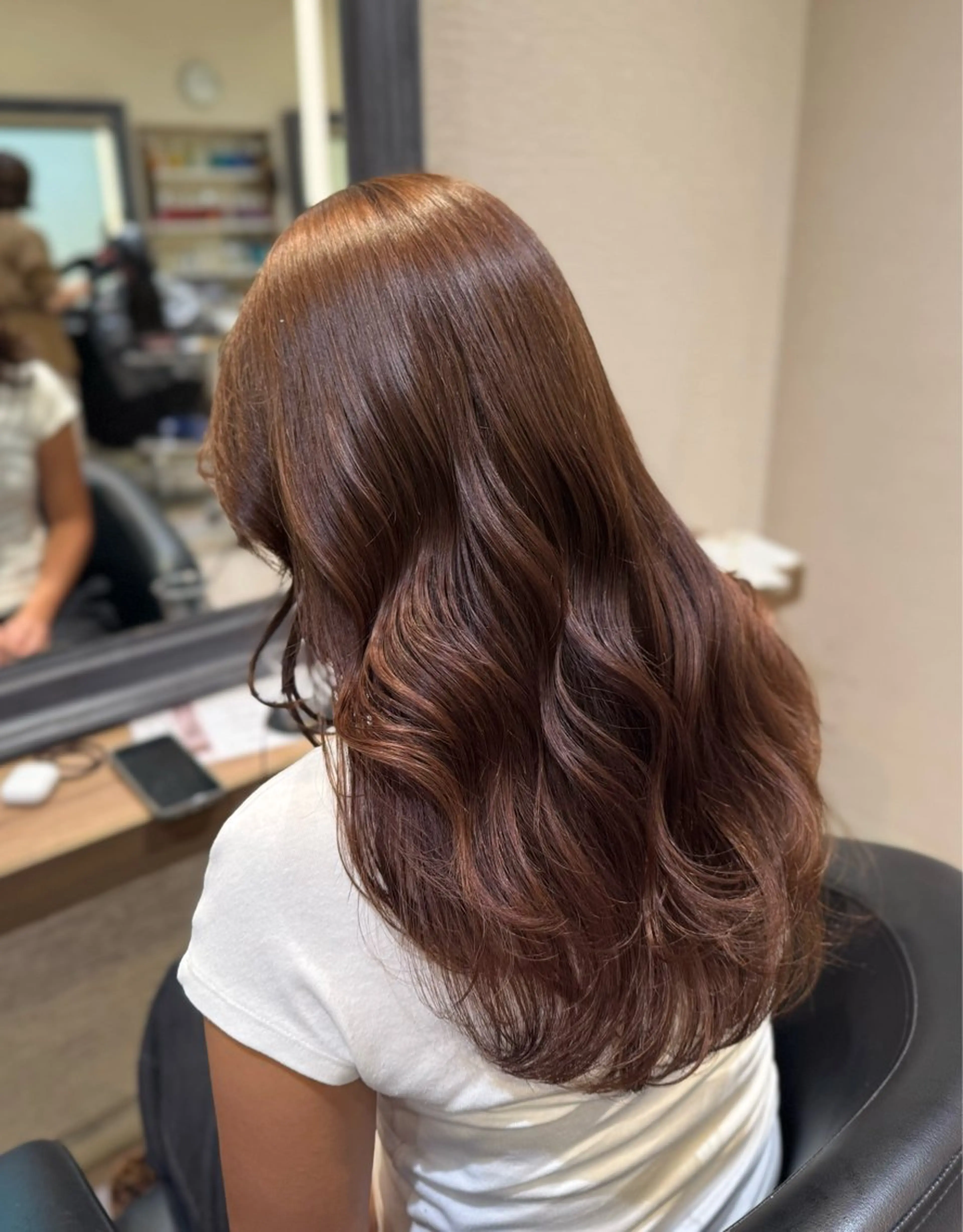 ロング カラー さら艶レイヤーカット 🩶Suzuneのヘアスタイル
