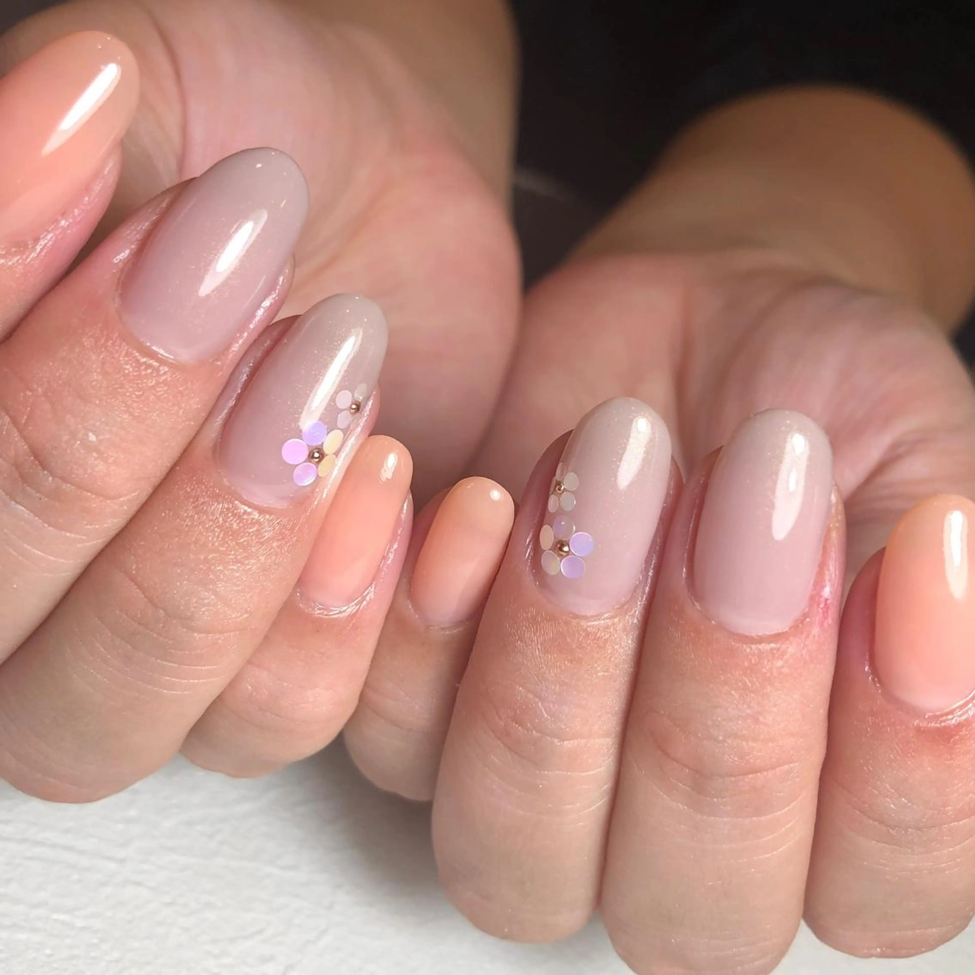 ネイル アートネイル ワンカラーネイル シンプルネイル ハンドネイル Nail salon アトリエジョワ　金山のネイルデザイン