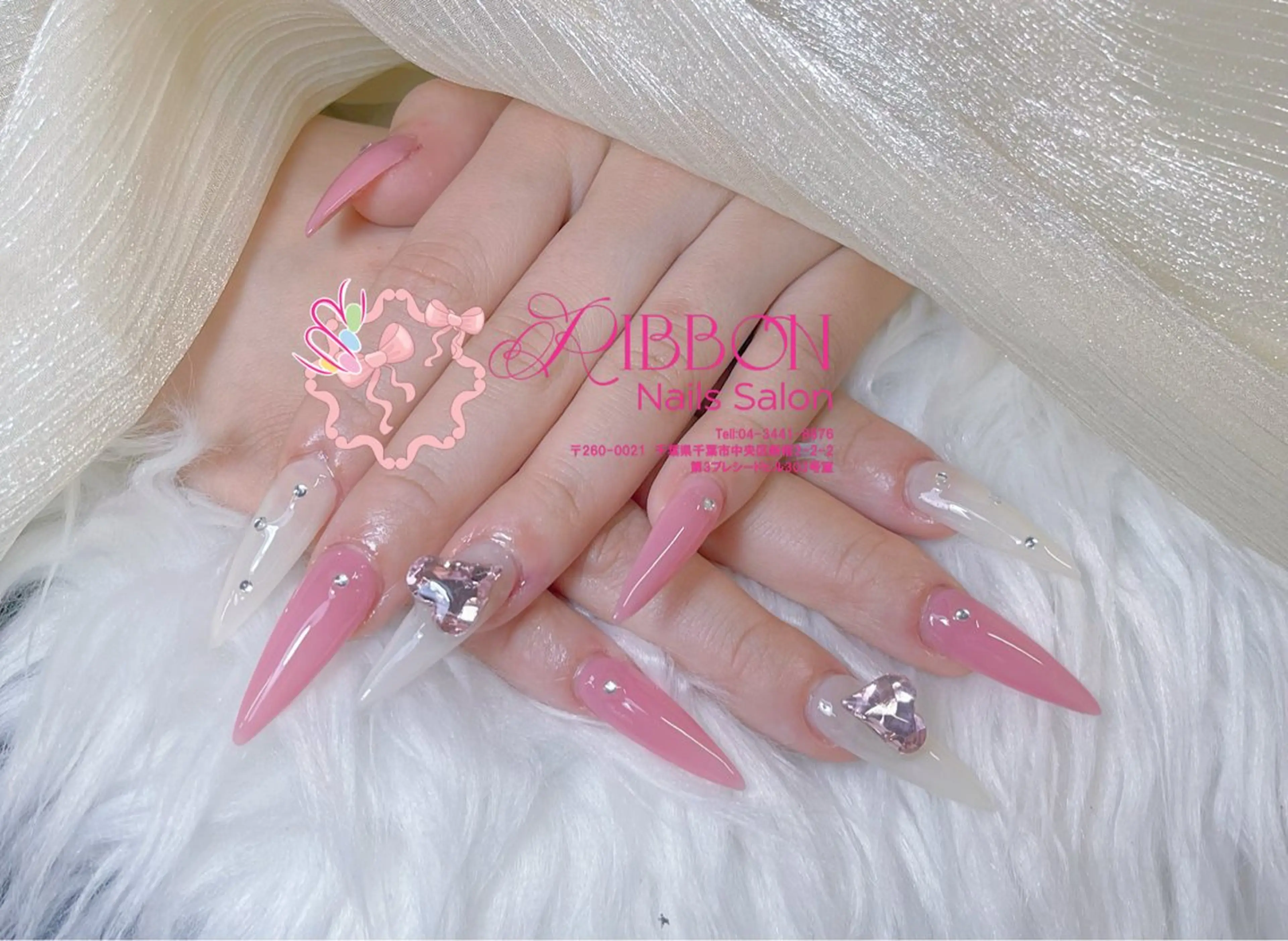 ネイル チークネイル フットネイル フレンチネイル グラデーション 韓国ネイル ハンドネイル Ribbonnail salonのネイルデザイン