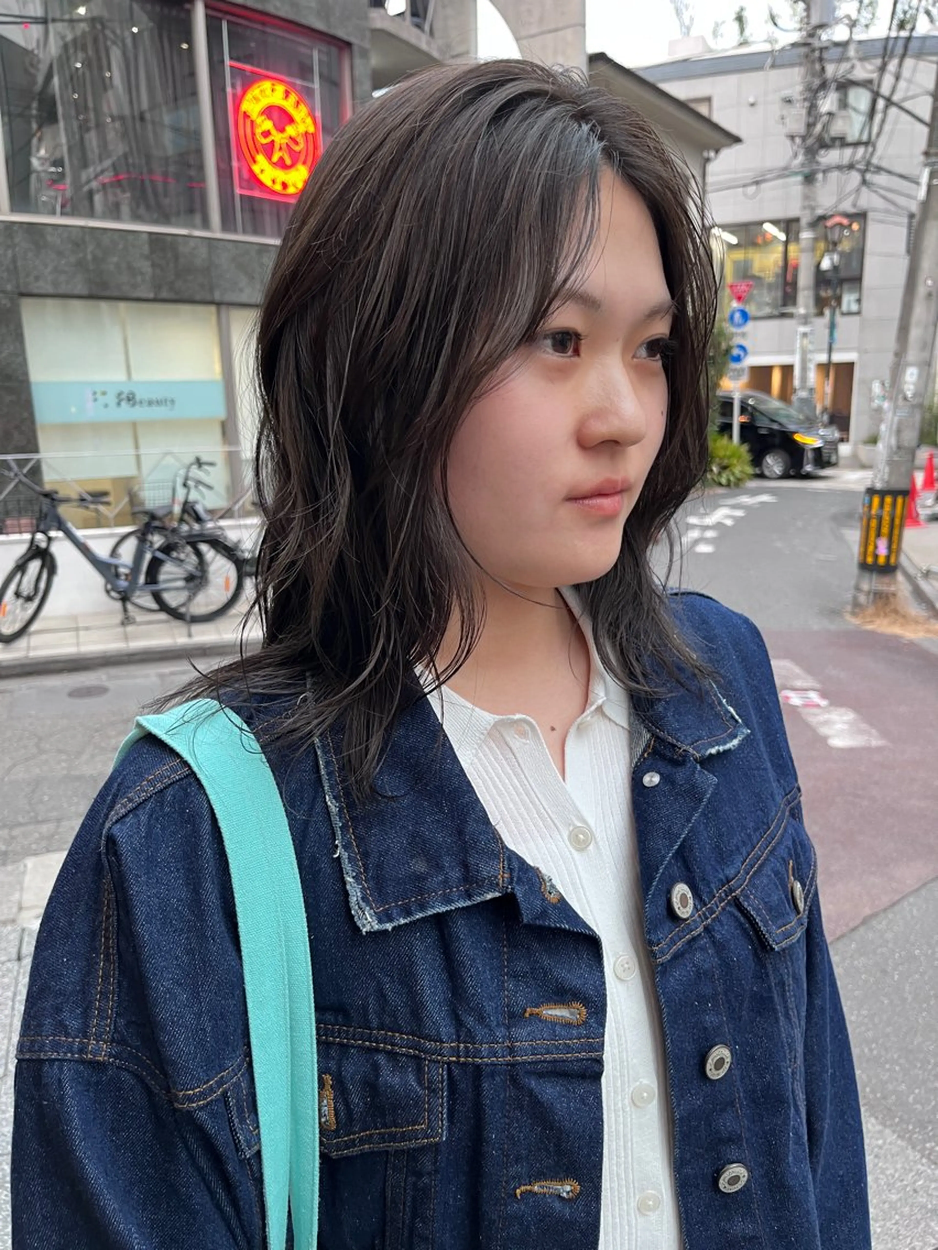 ミディアム カラー 透明感カラー 赤み消しカラー/ ナチュラル/トモキのヘアスタイル