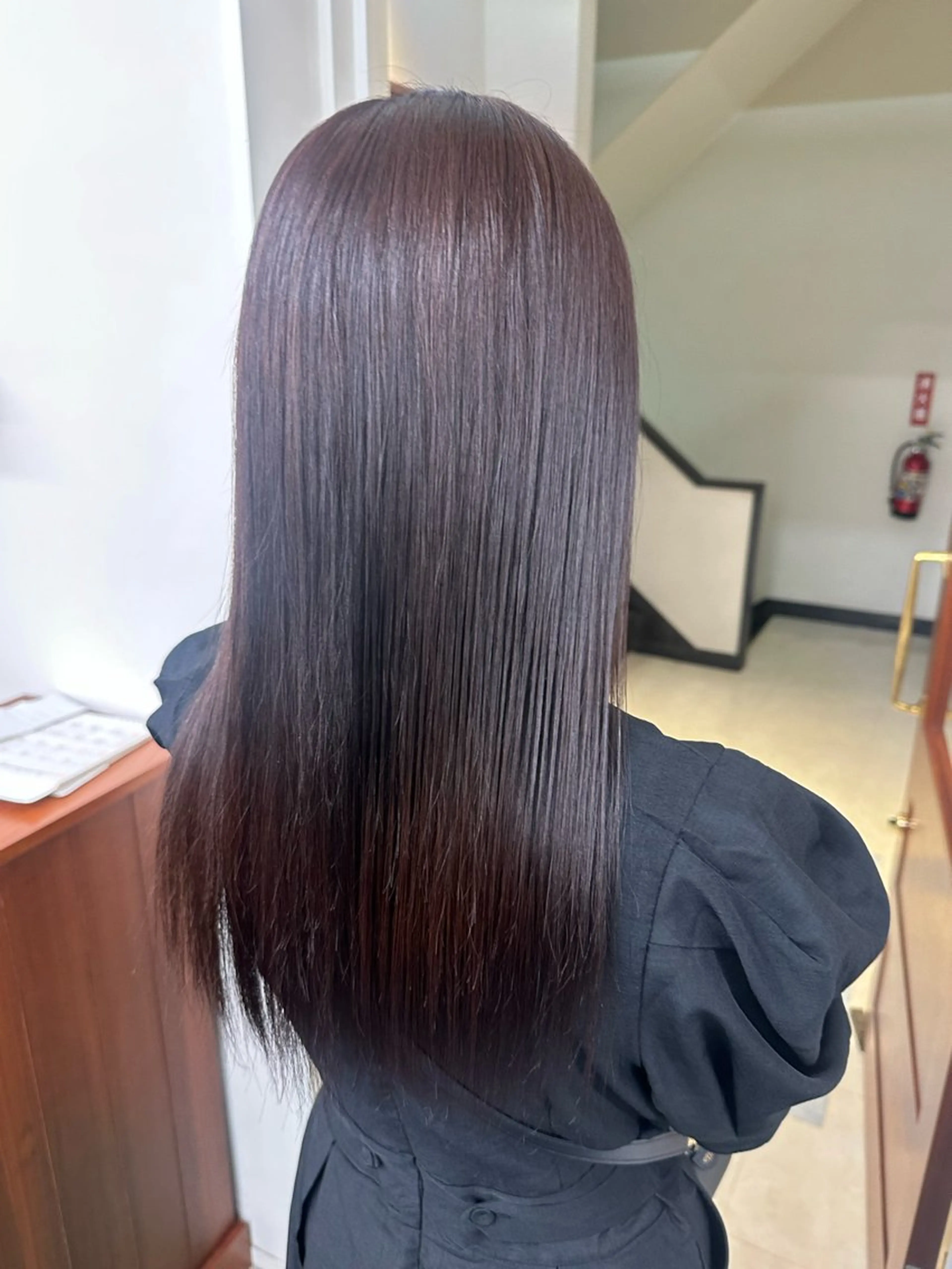 セミロング カラー 縮毛矯正・透明感 カラー💙acoのヘアスタイル