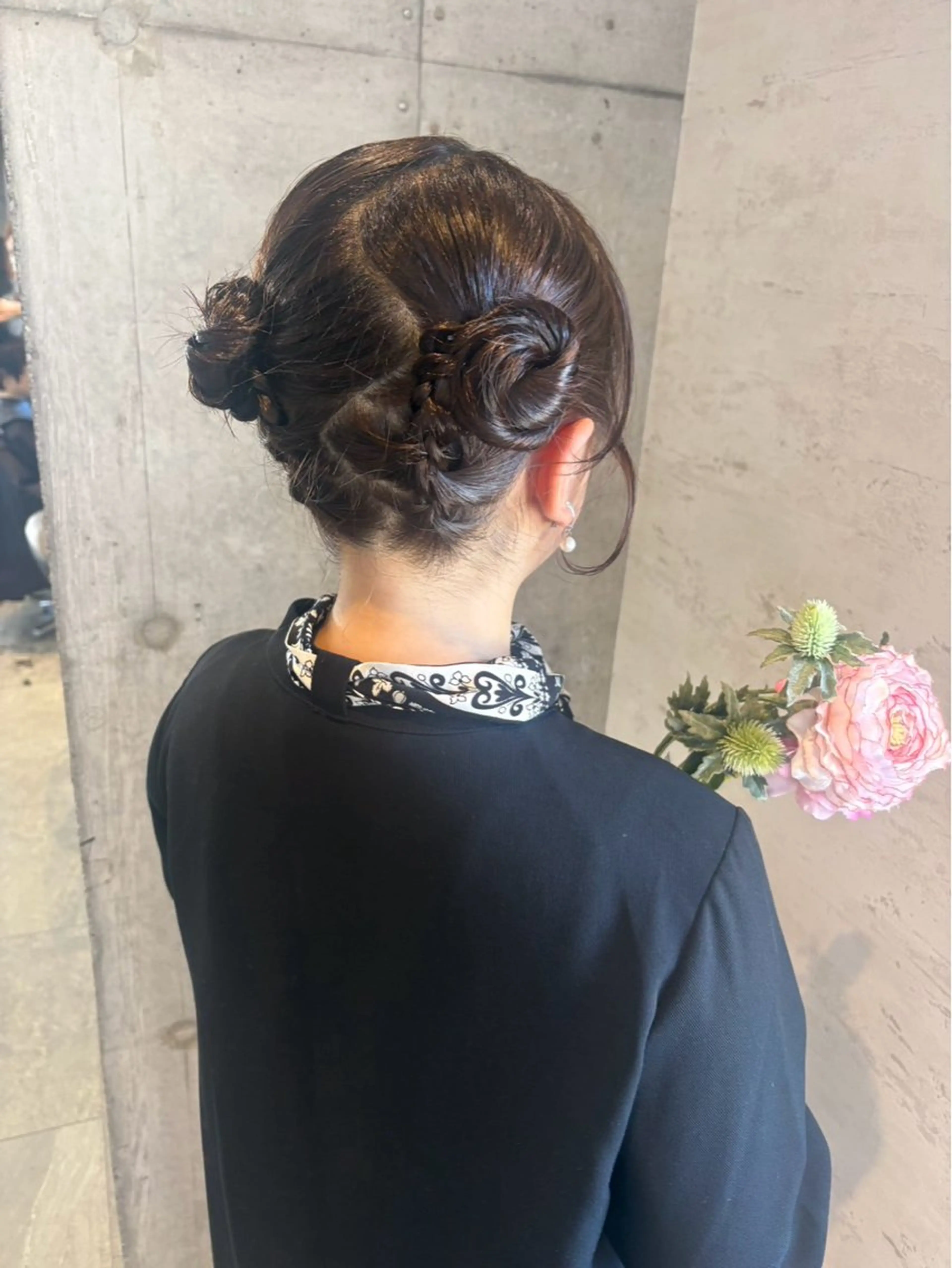 ミディアム ヘアアレンジ ヘアセット 美髪× ヘアセット✨Araiのヘアスタイル