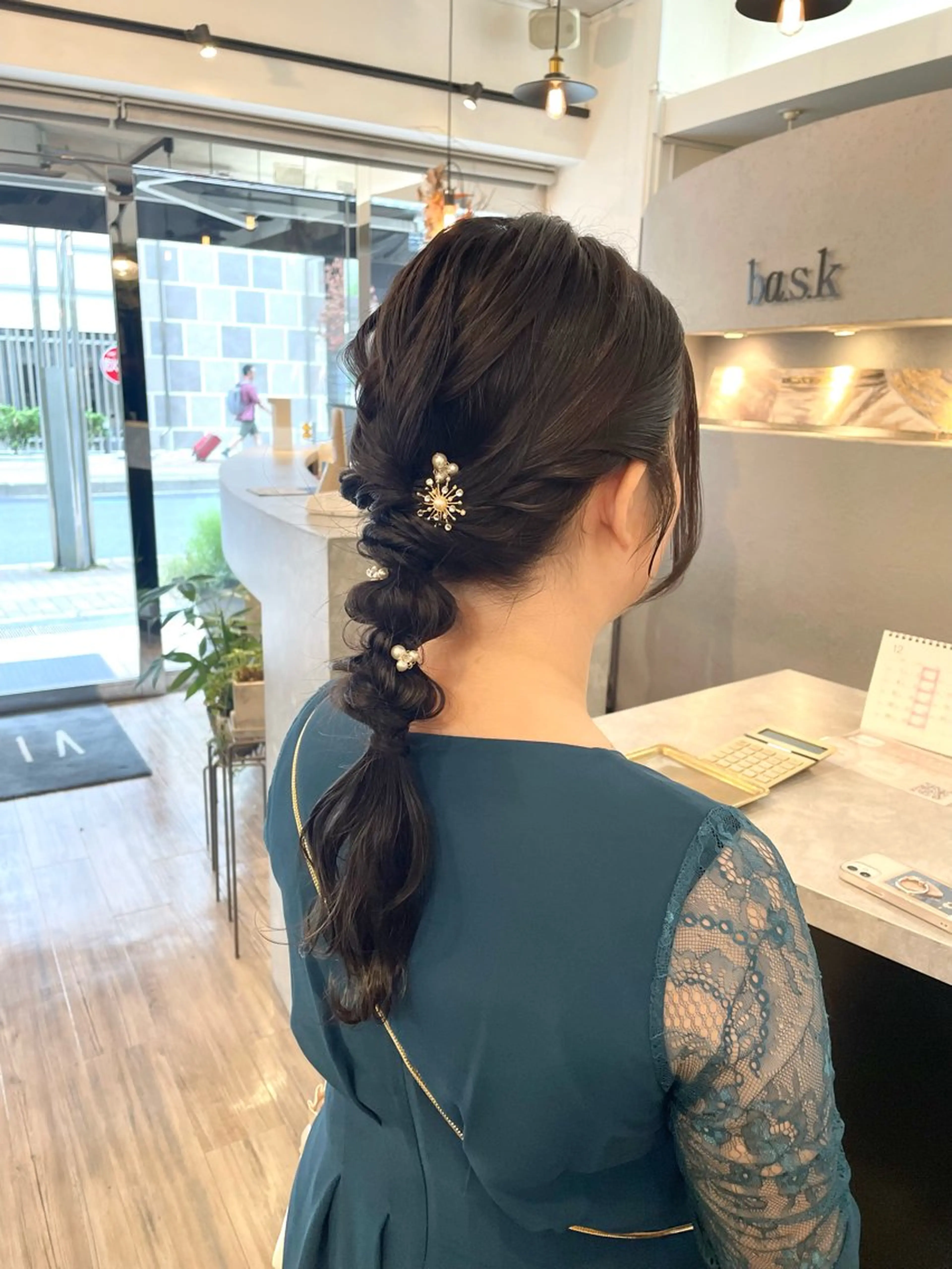 ヘアアレンジ ヘアセット VISAGE ba.sk 金子詩帆のヘアスタイル