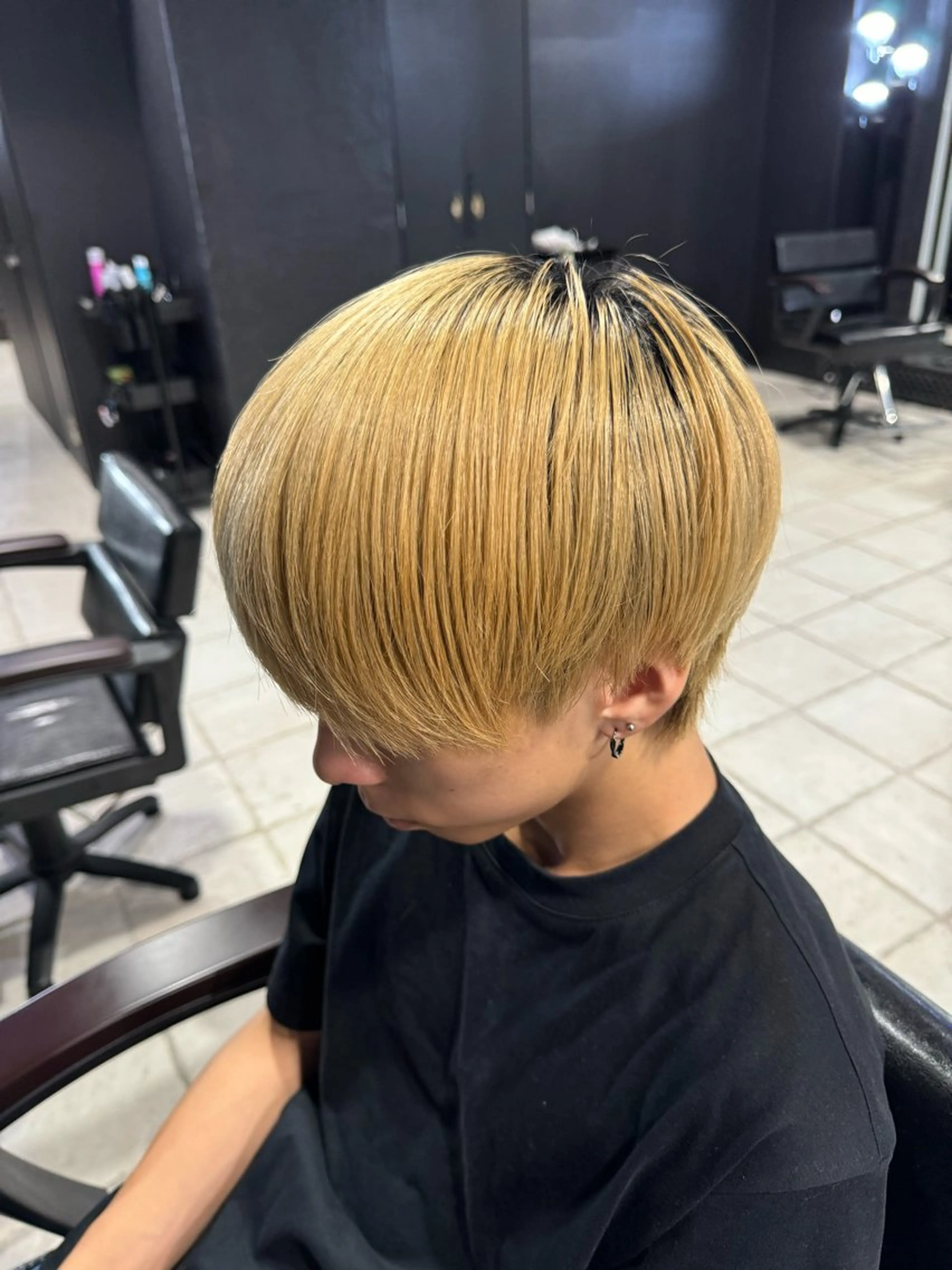 ヘアアレンジ メンズ マッシュ カット トリートメント ヘアセット メンズ専門 美容師✨ アメ村 堀江颯瑛のヘアスタイル