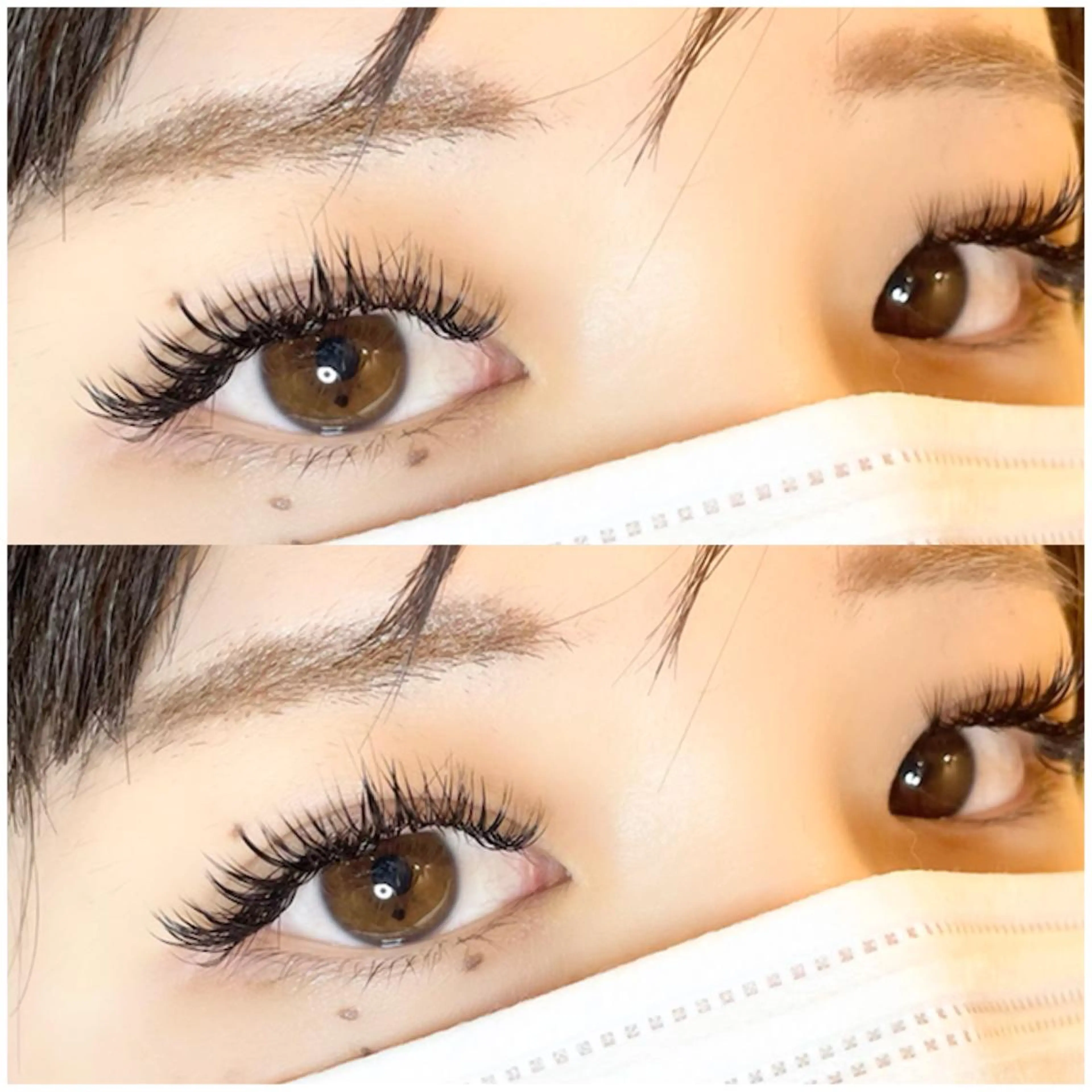 マツエク・マツパ フラットラッシュ ナチュラル パリジェンヌラッシュリフト まつげパーマ 一重×まつ毛パーマ マツエク 💕丸島 夏名🐰🍀のマツエク・マツパデザイン