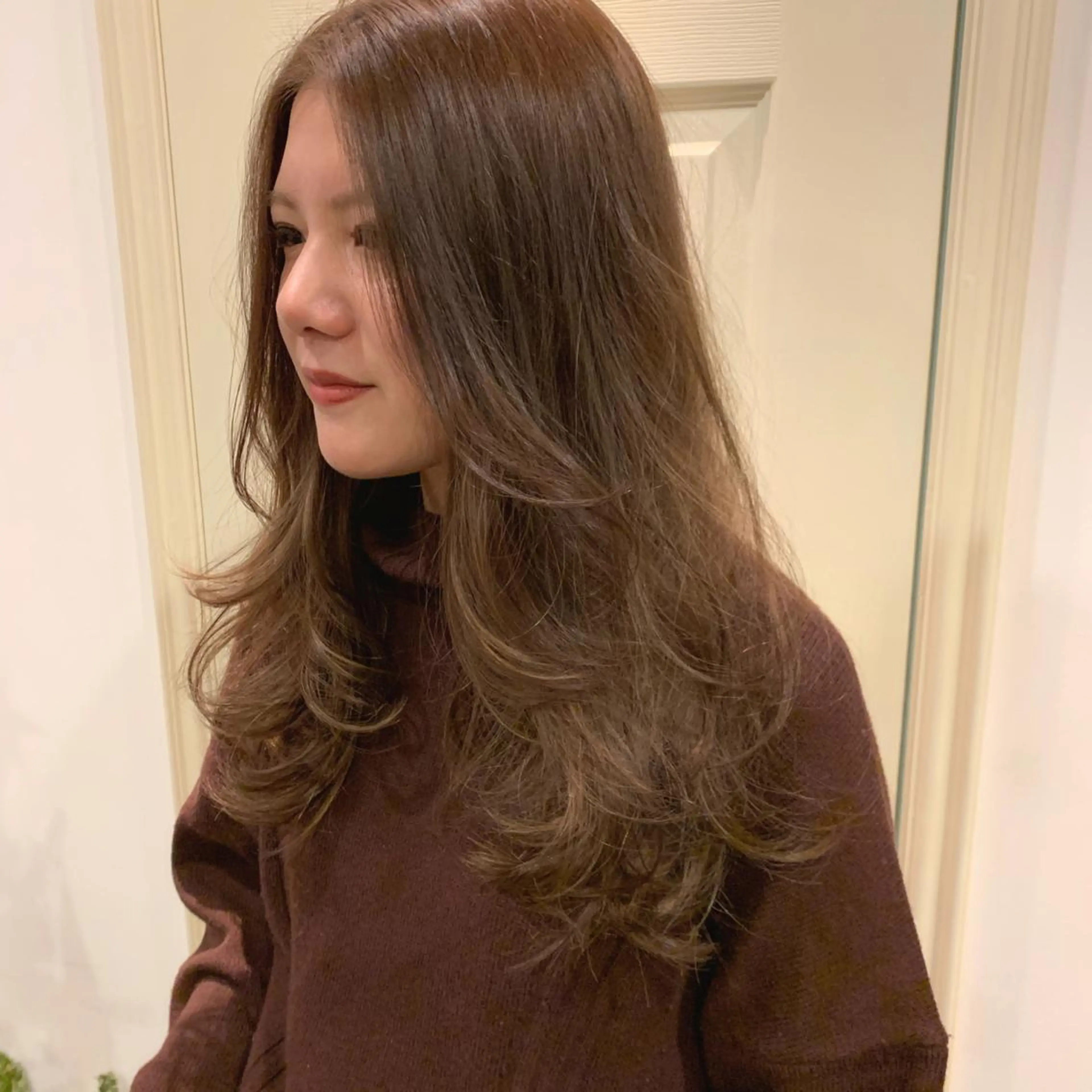 ロング カラー hub hair レイヤー/透明感のヘアスタイル