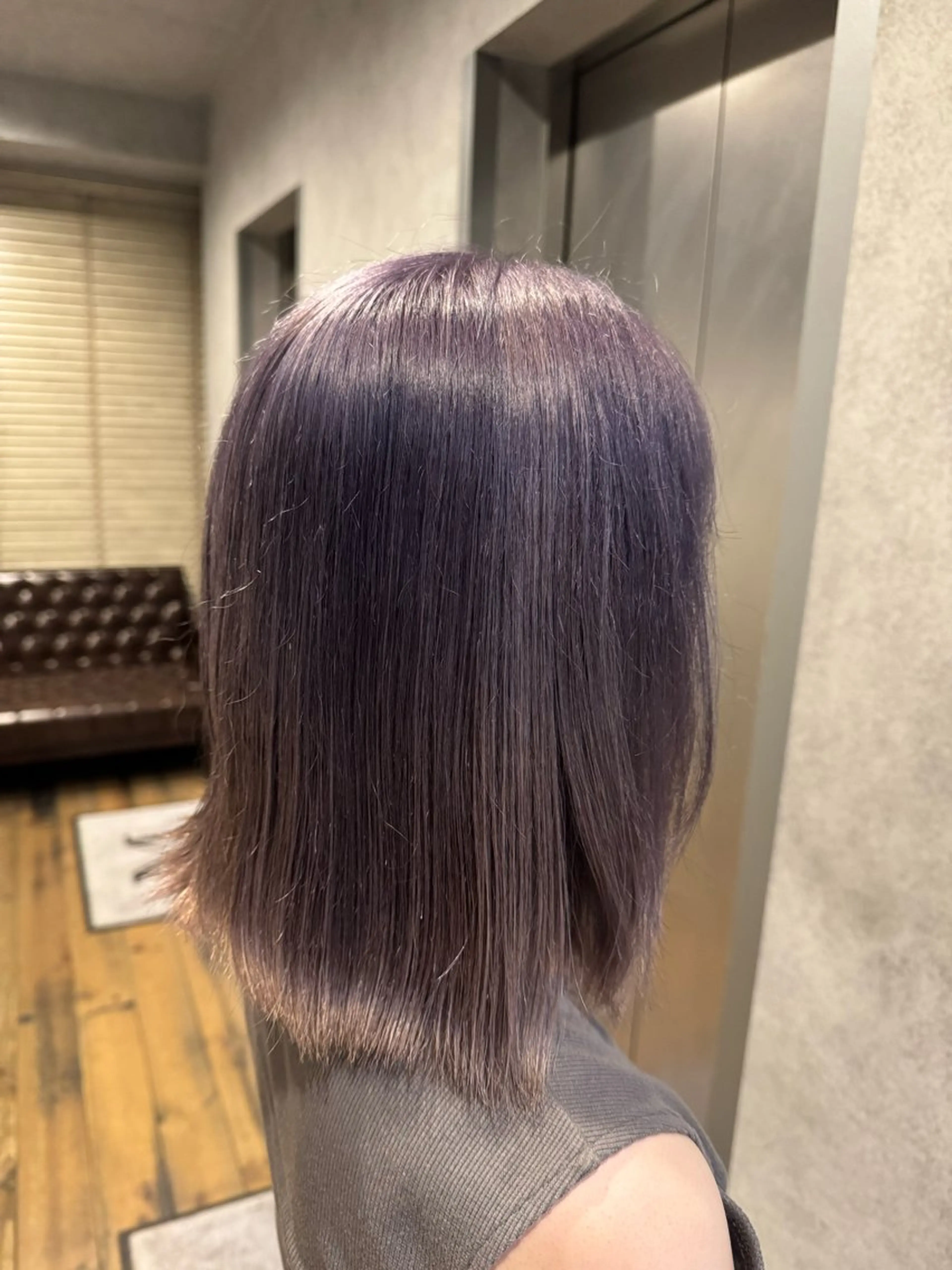 カラー ブリーチ ラベンダーカラー シルバー 田中 らん🎀のヘアスタイル