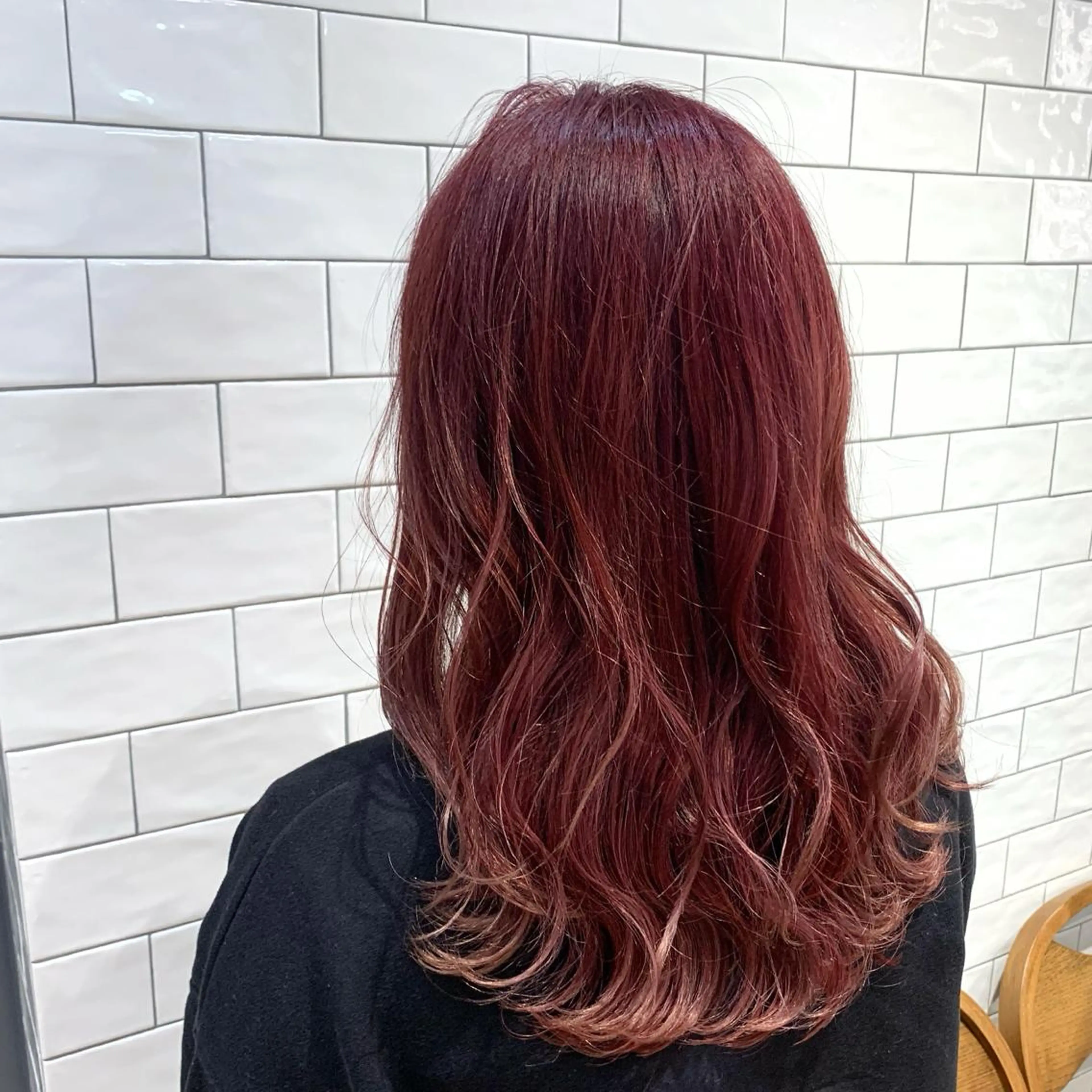 セミロング カラー ヘアカラー 原山 直人のヘアスタイル