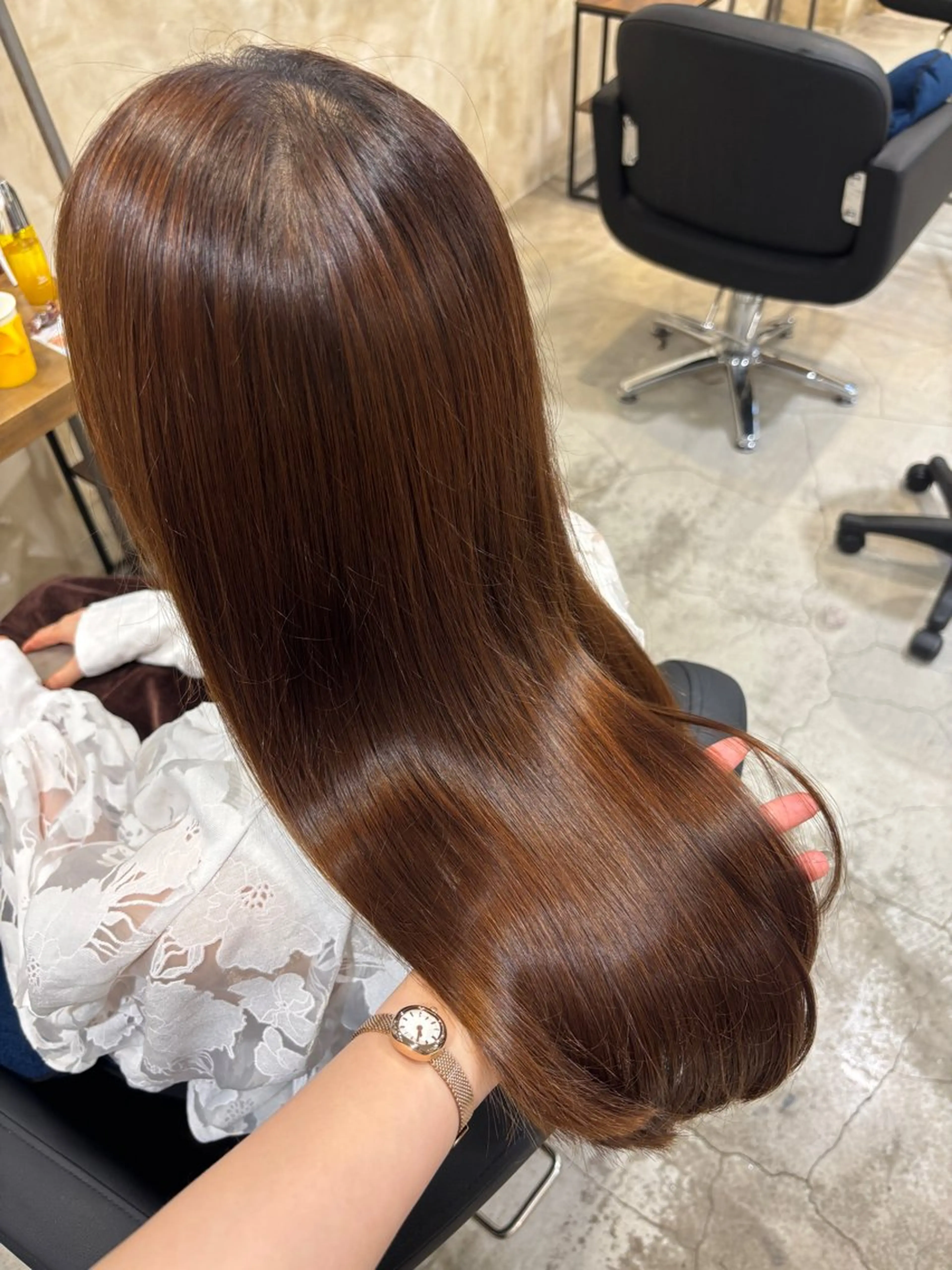 ロング カラー トリートメント カット ヘアカラー トリートメント ツヤカラー🫧Sae ネイルモデル募集中のヘアスタイル