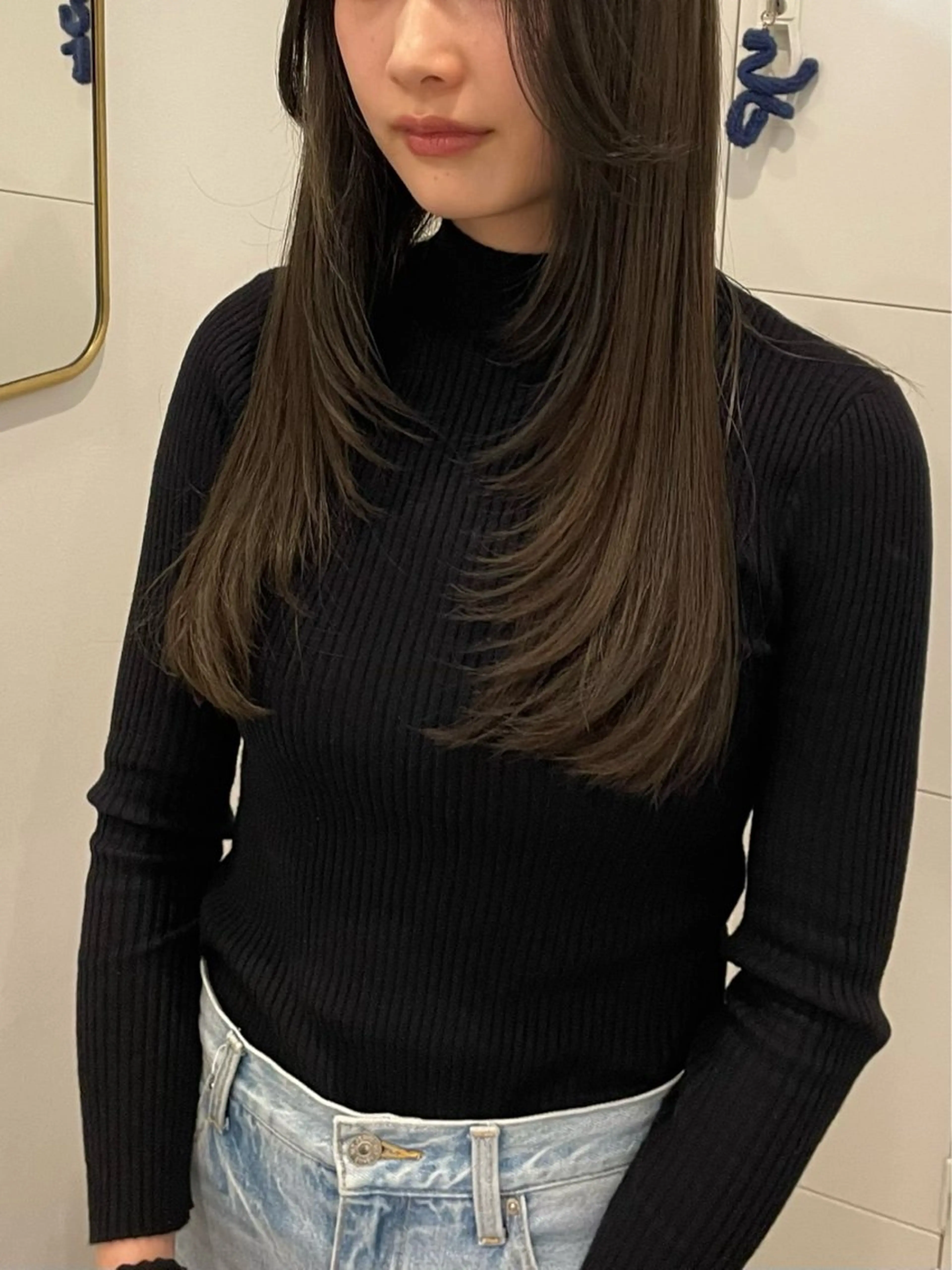 レイヤーカットモデル ＋ 🌿‬透明感カラー ＋ Aujua 選べるシャンプー🫧の写真