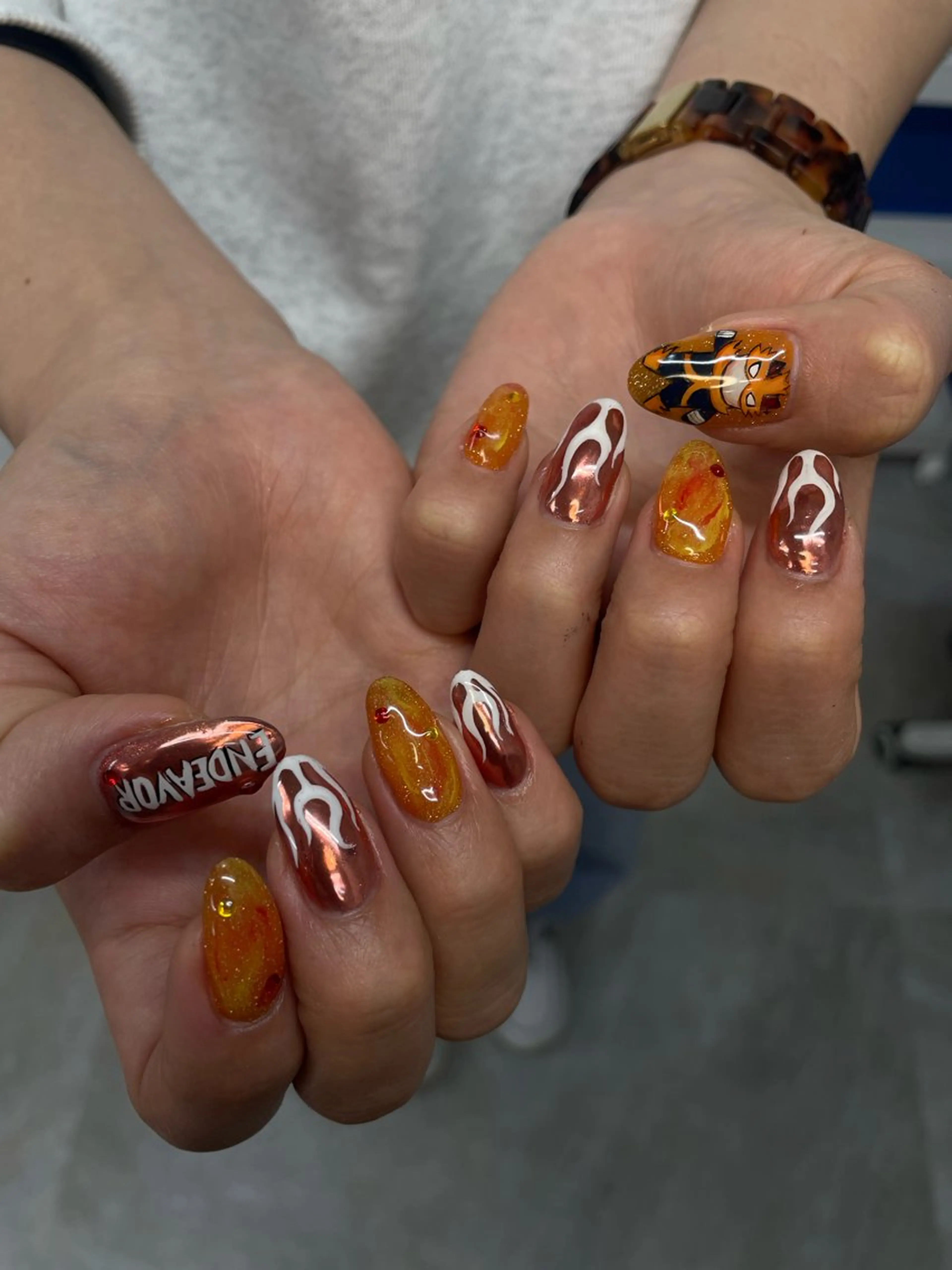 ネイル ハンドネイル ひめか🫁 推し概念・個性派のネイルデザイン