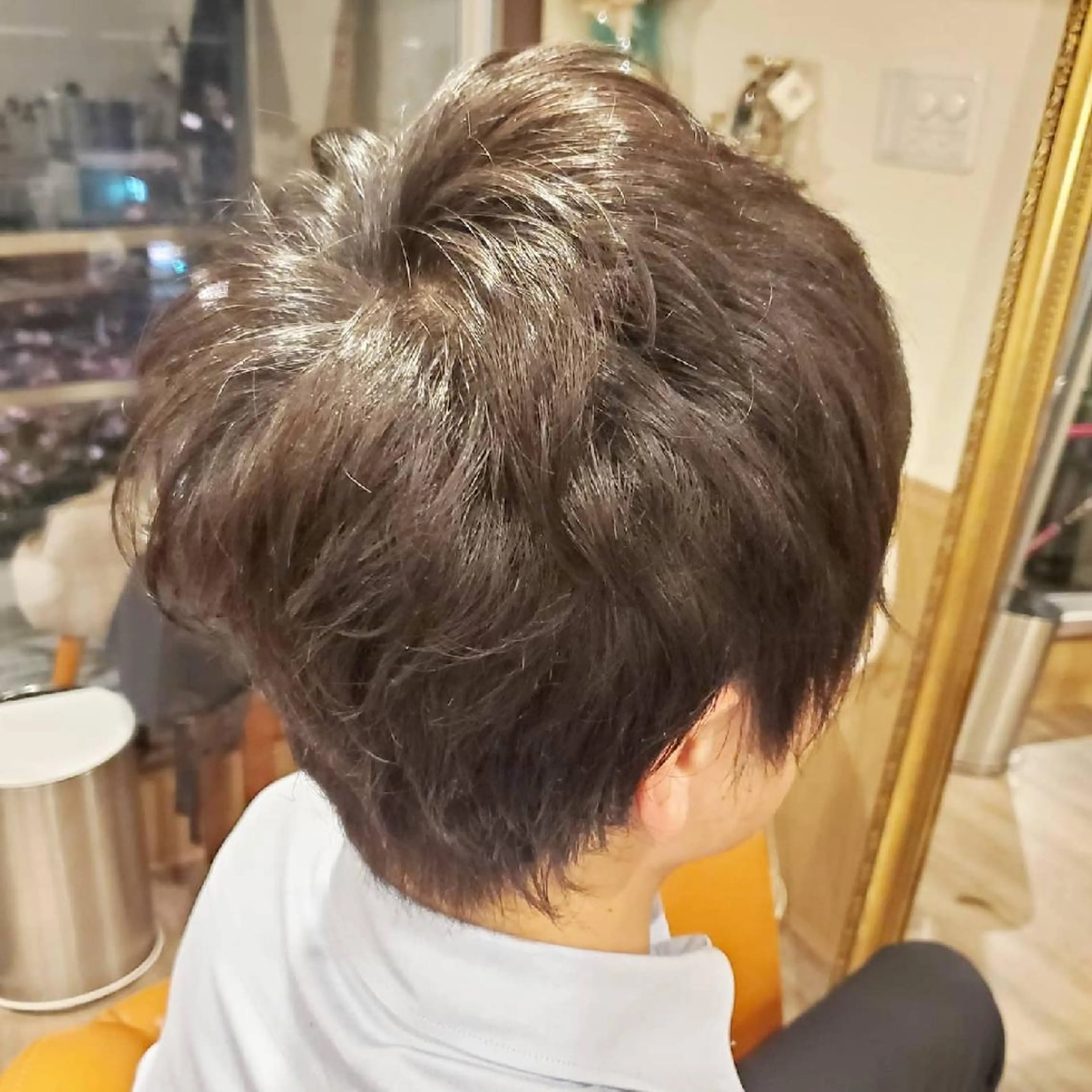 ショート メンズ パーマ メンズパーマ 外国人風カラー カット パーマ spa hair  ark 富井直美のヘアスタイル