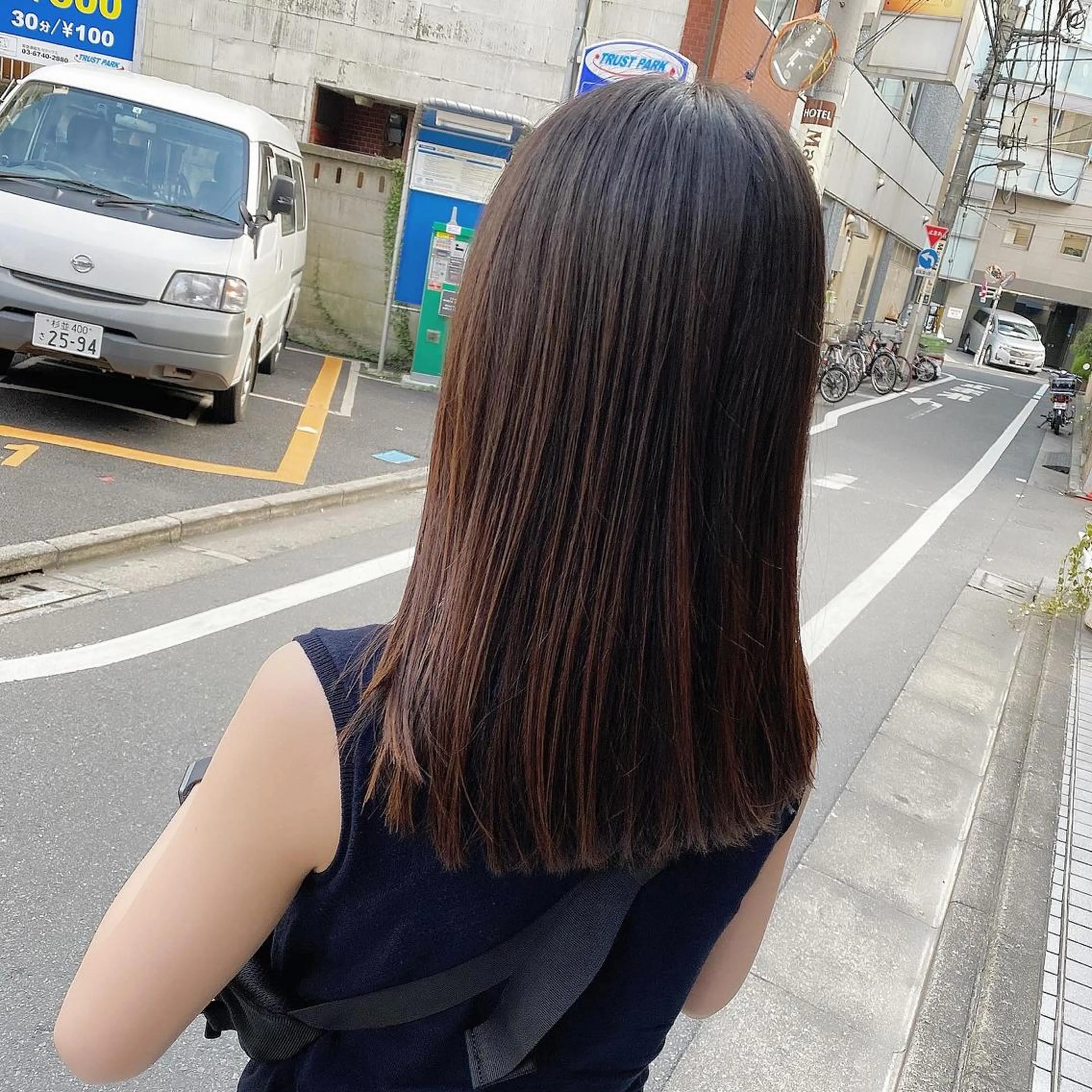 セミロング 髪質改善 髪質改善特化 安東駿介のヘアスタイル