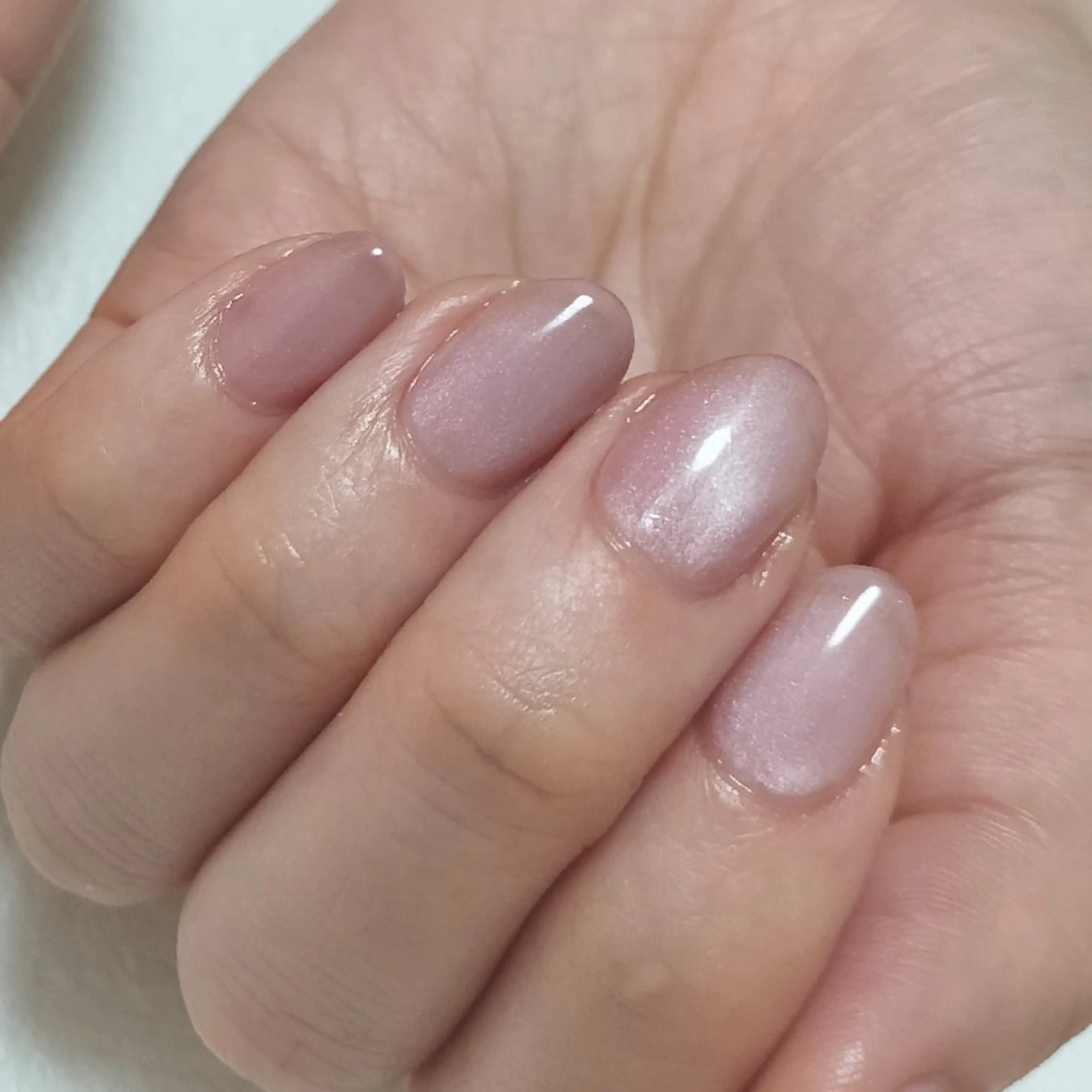 約50色から選べる大人気のマグネットネイル1色塗りの写真