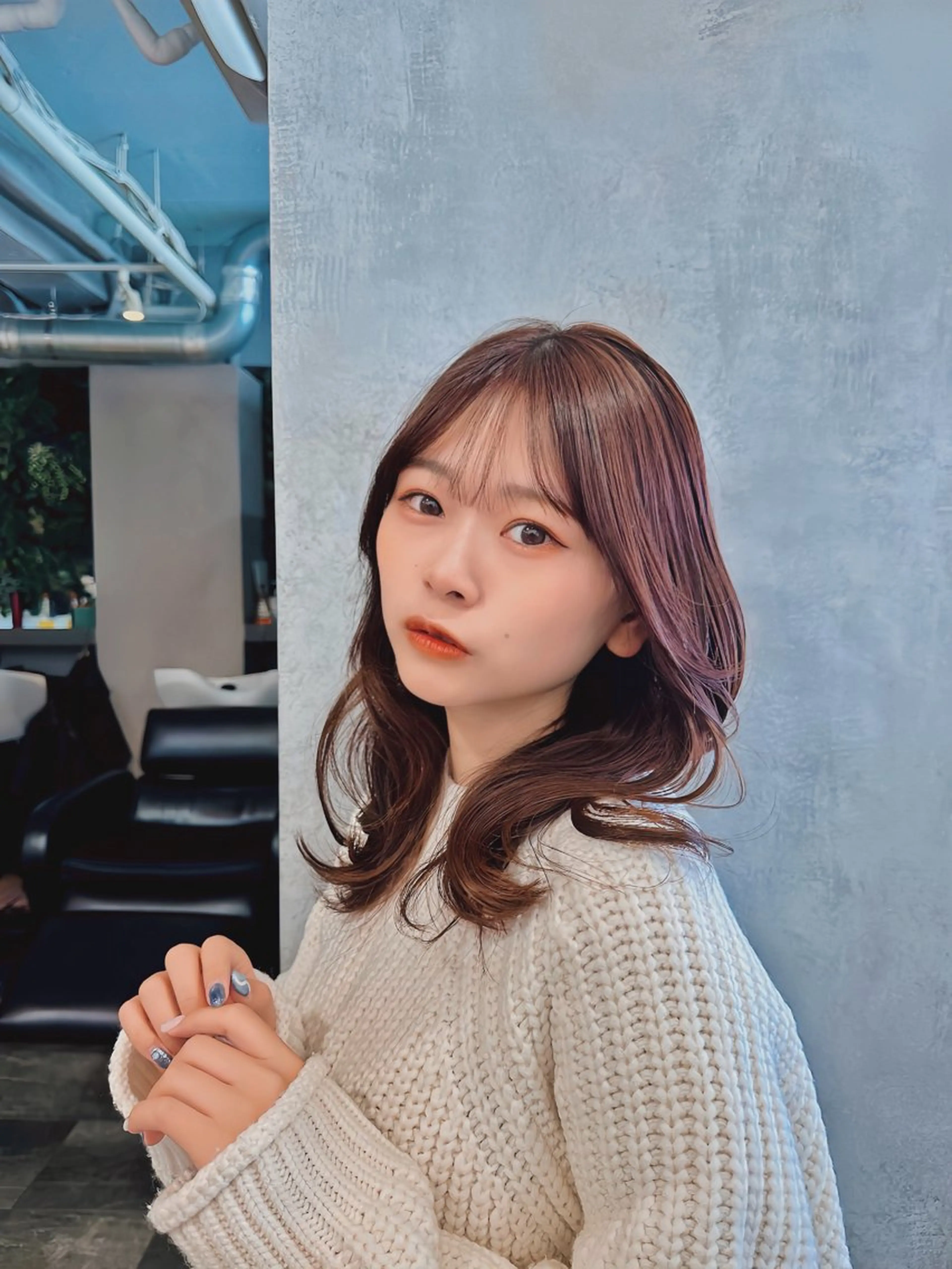 セミロング ヘアカラー トリートメント HIROKI /メンズ/艶カラーのヘアスタイル