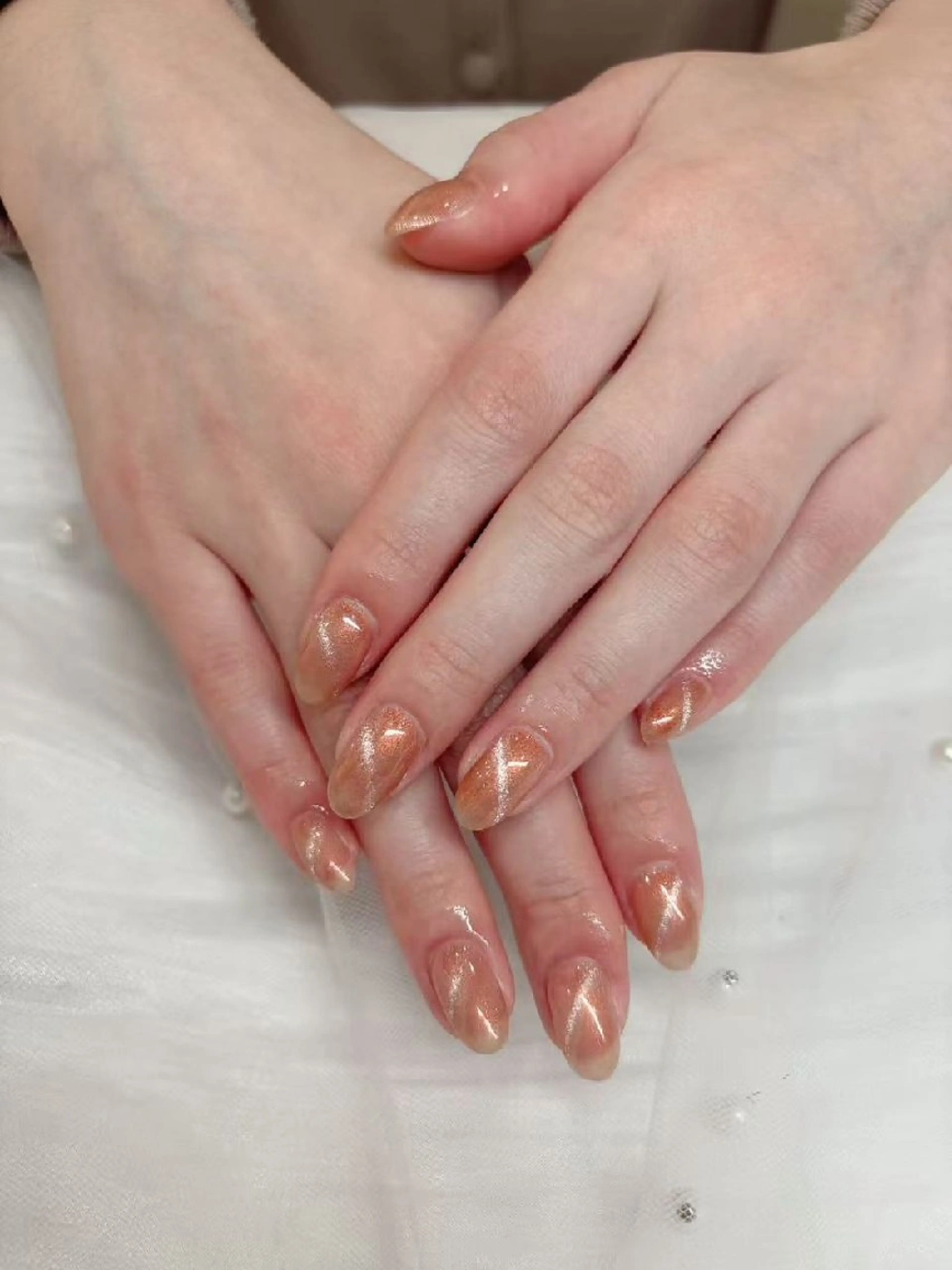 ネイル フットネイル フレンチネイル ジェルネイル ガラスフレンチ 韓国ネイル ハンドネイル ハンドケア The  Nail 新大久保店のその他イメージ