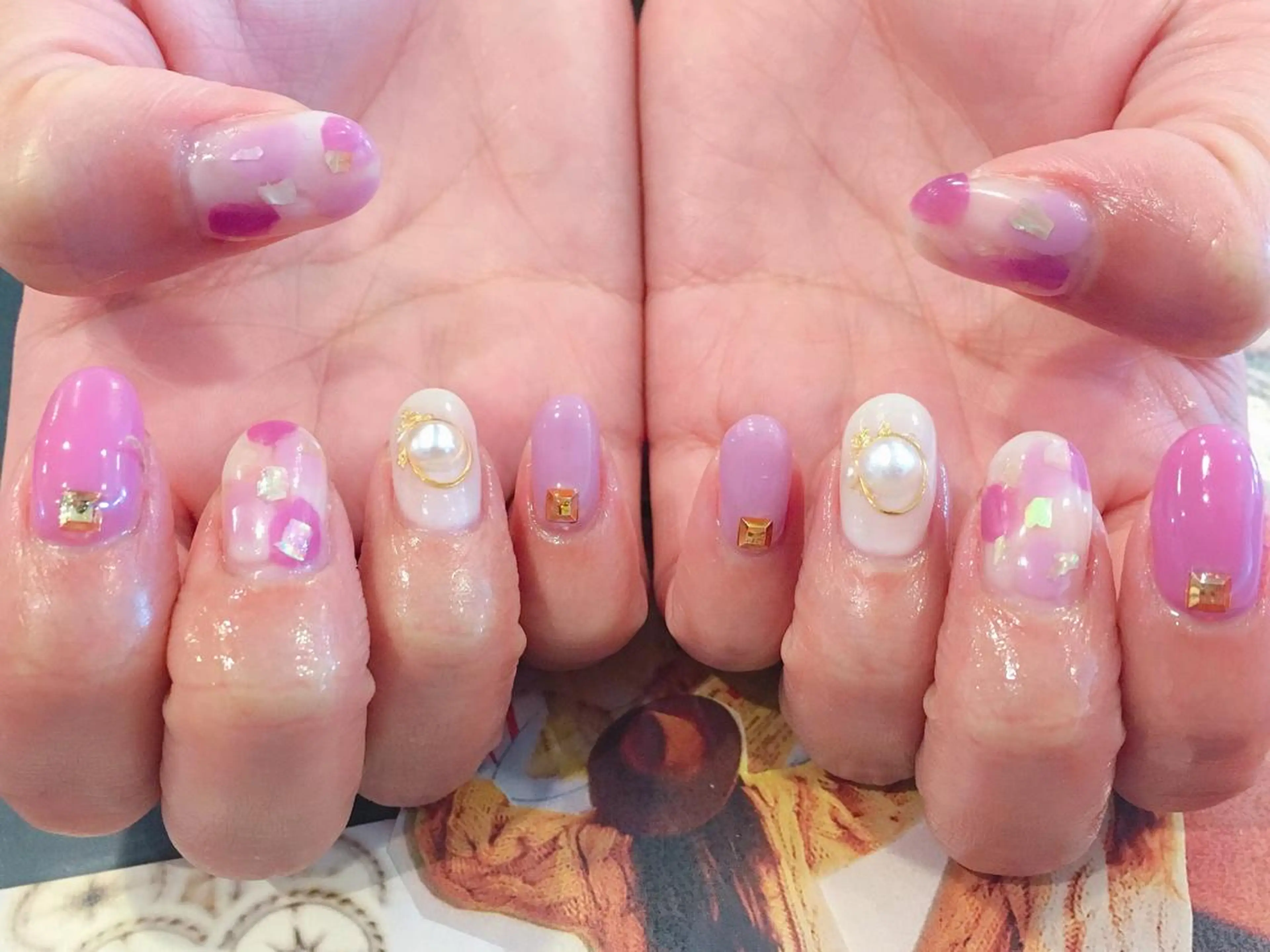 ネイル ハンドネイル にしぐち はるかのネイルデザイン