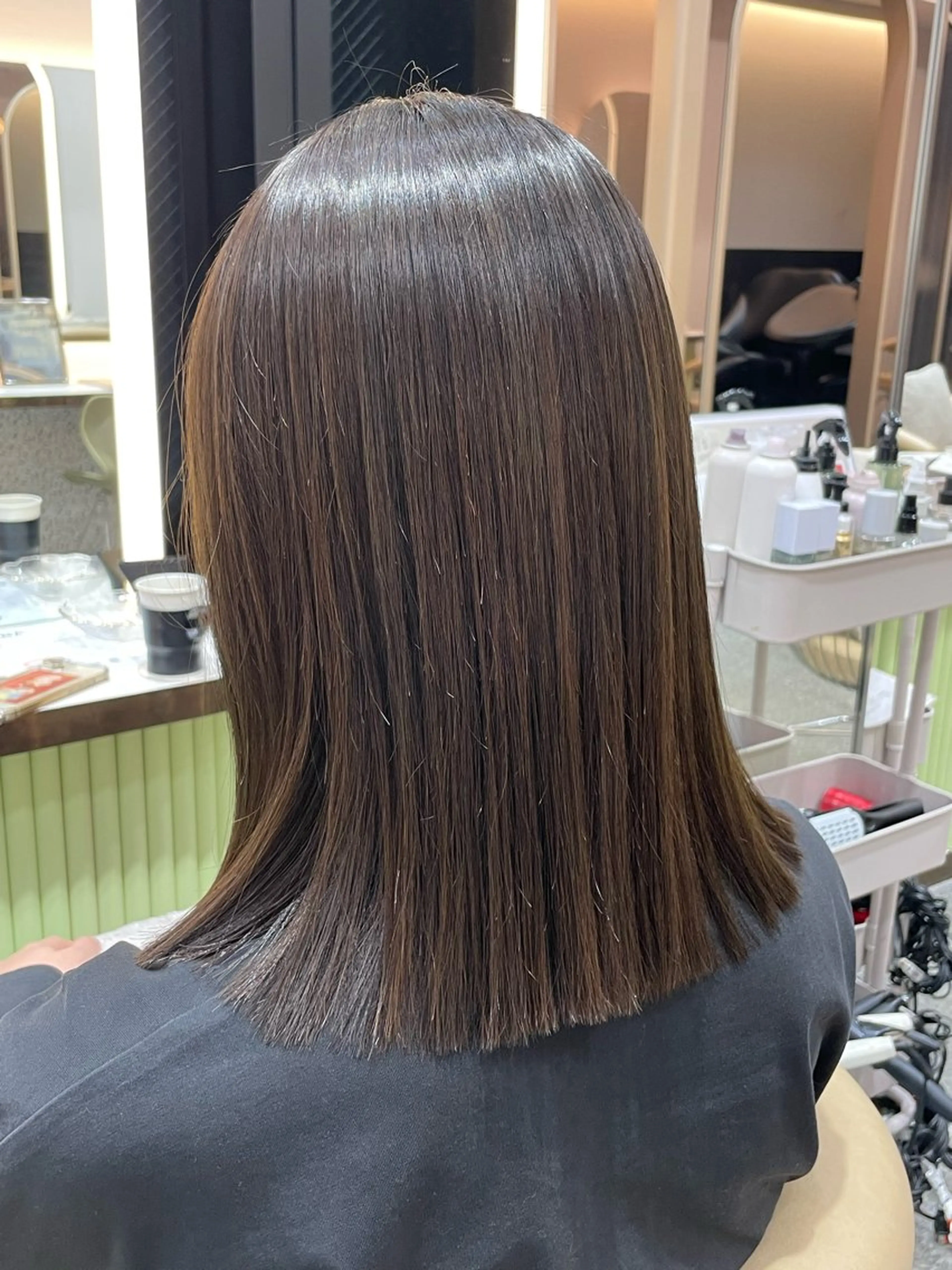 セミロング カット 縮毛矯正 トリートメント 🐥ボブ/レイヤー 髪質改善/halcaのヘアスタイル