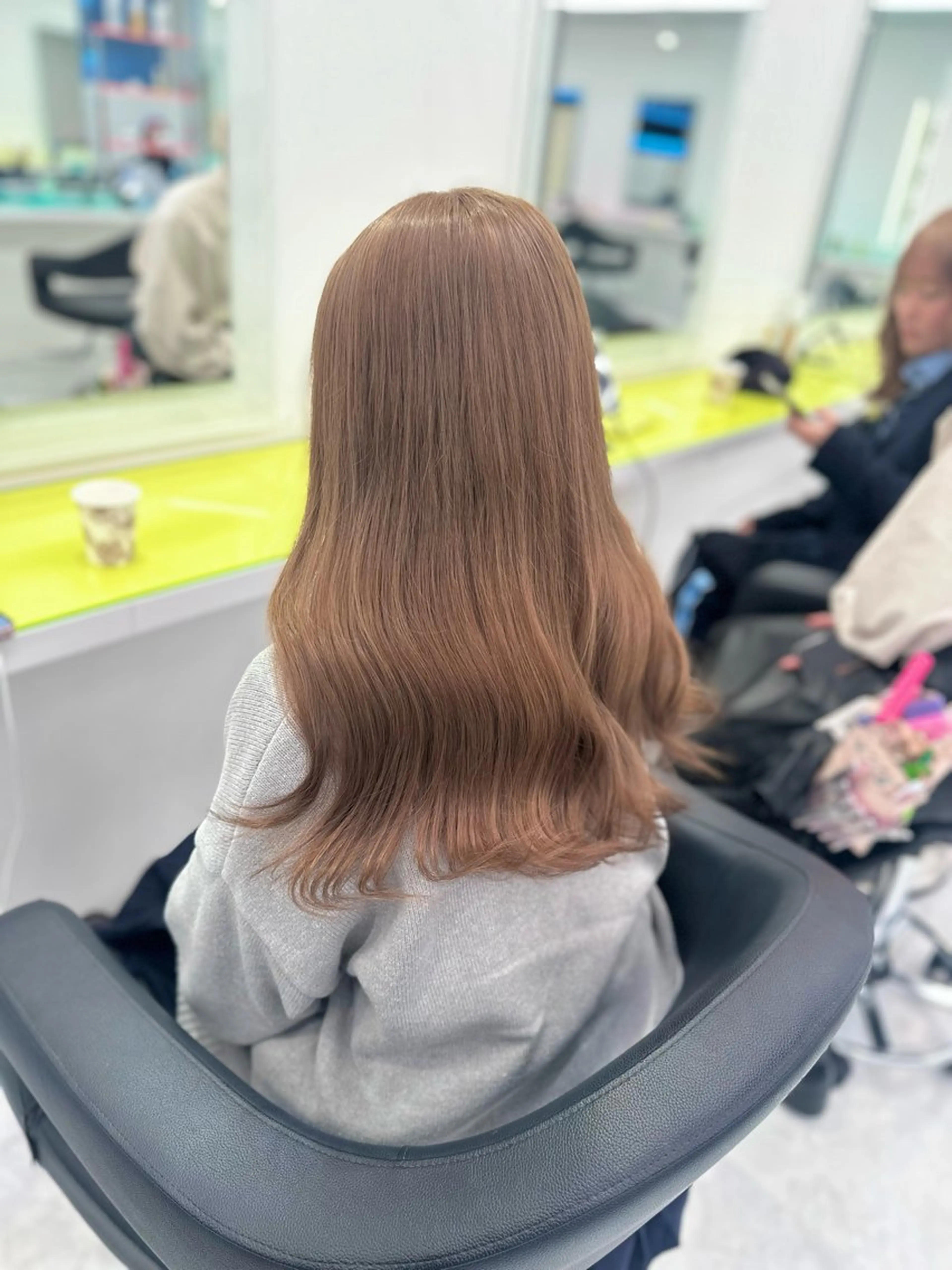 セミロング カラー ベージュカラー ブリーチ ケアブリーチ 透明感カラー ♡ダブルカラー特化♡ miyuのヘアスタイル