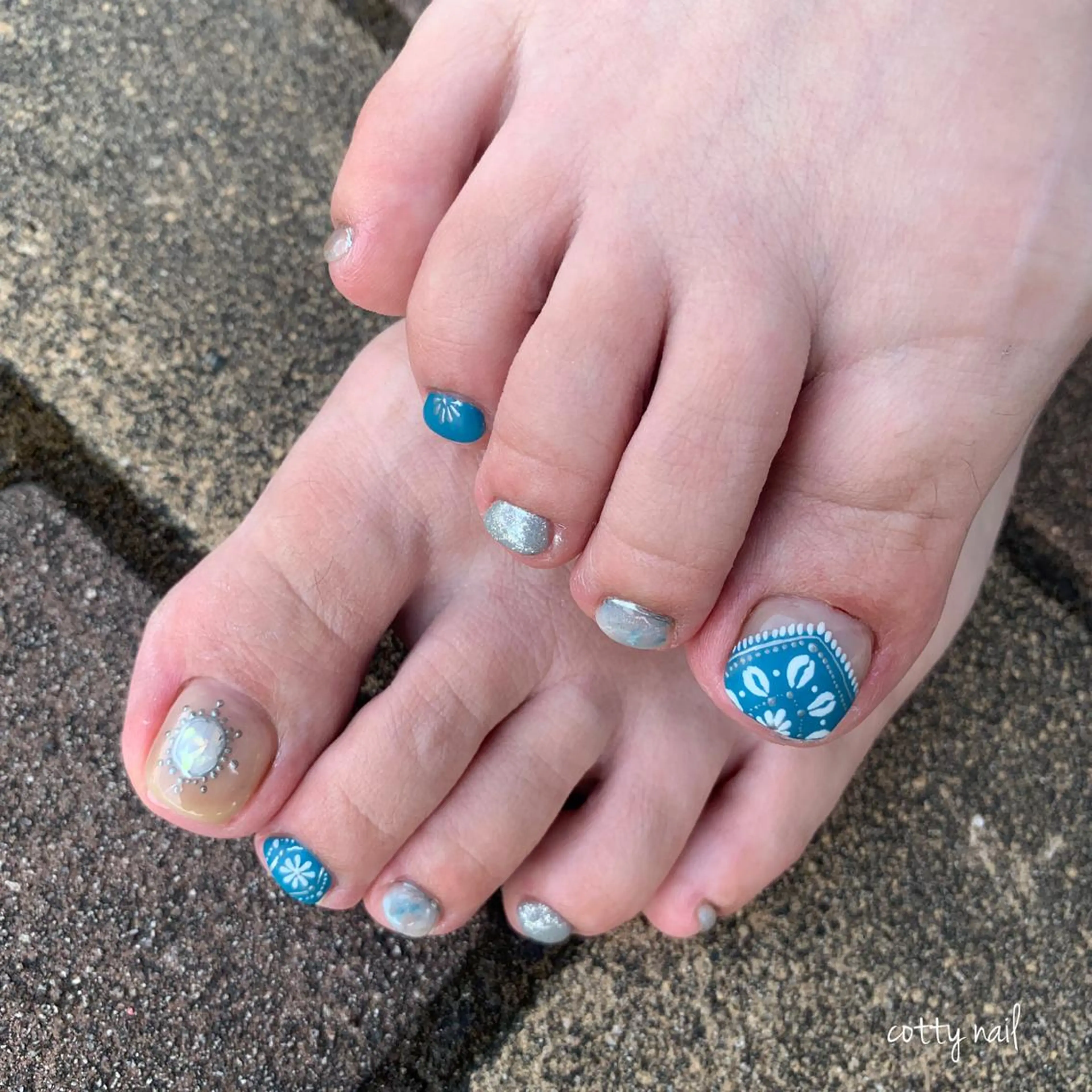 ネイル フットネイル ジェルネイル ニュアンスネイル cottynail -miki-のその他イメージ